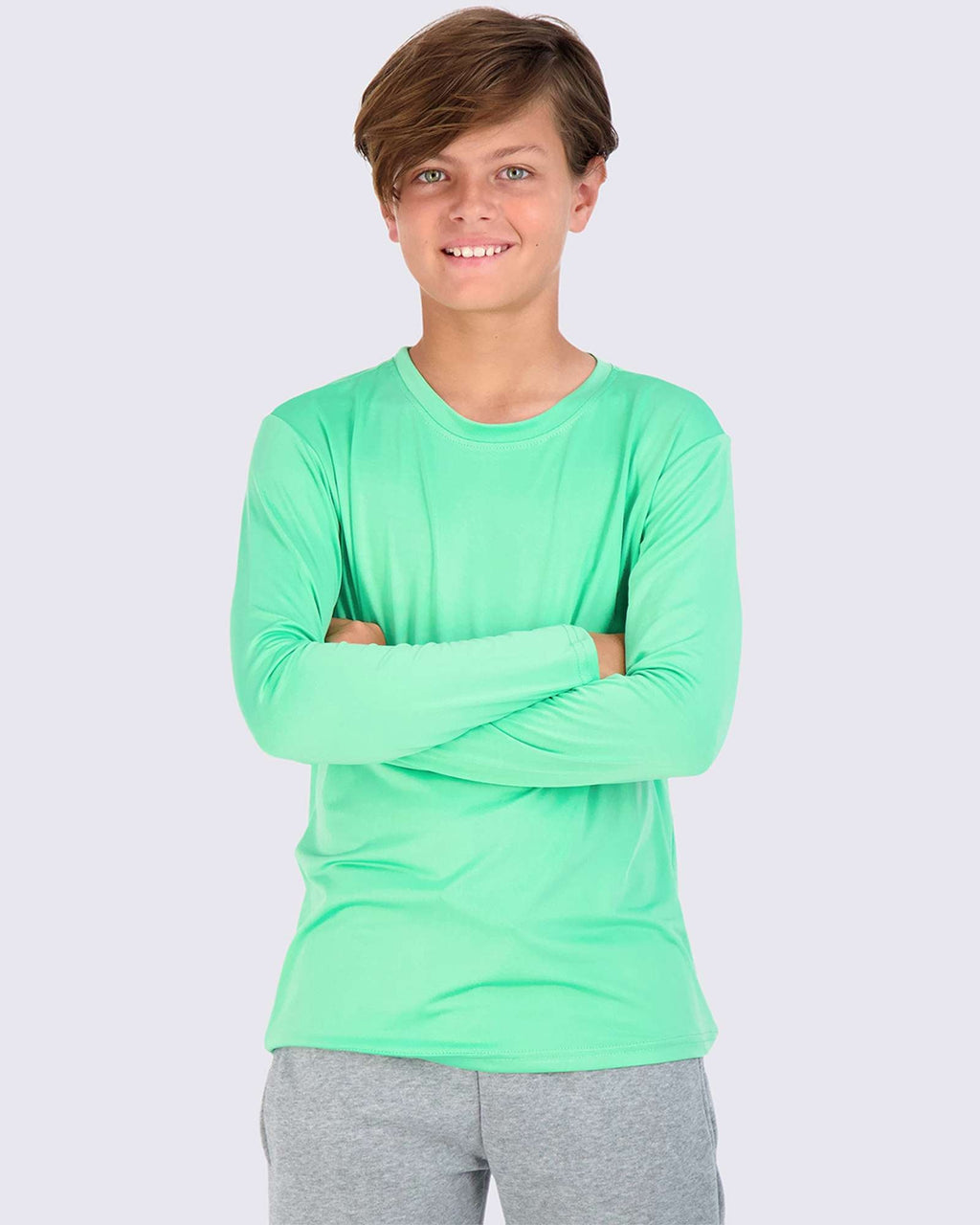 4 Pack: Boys Dry-Fit Active Long-Sleeve T-Shirt