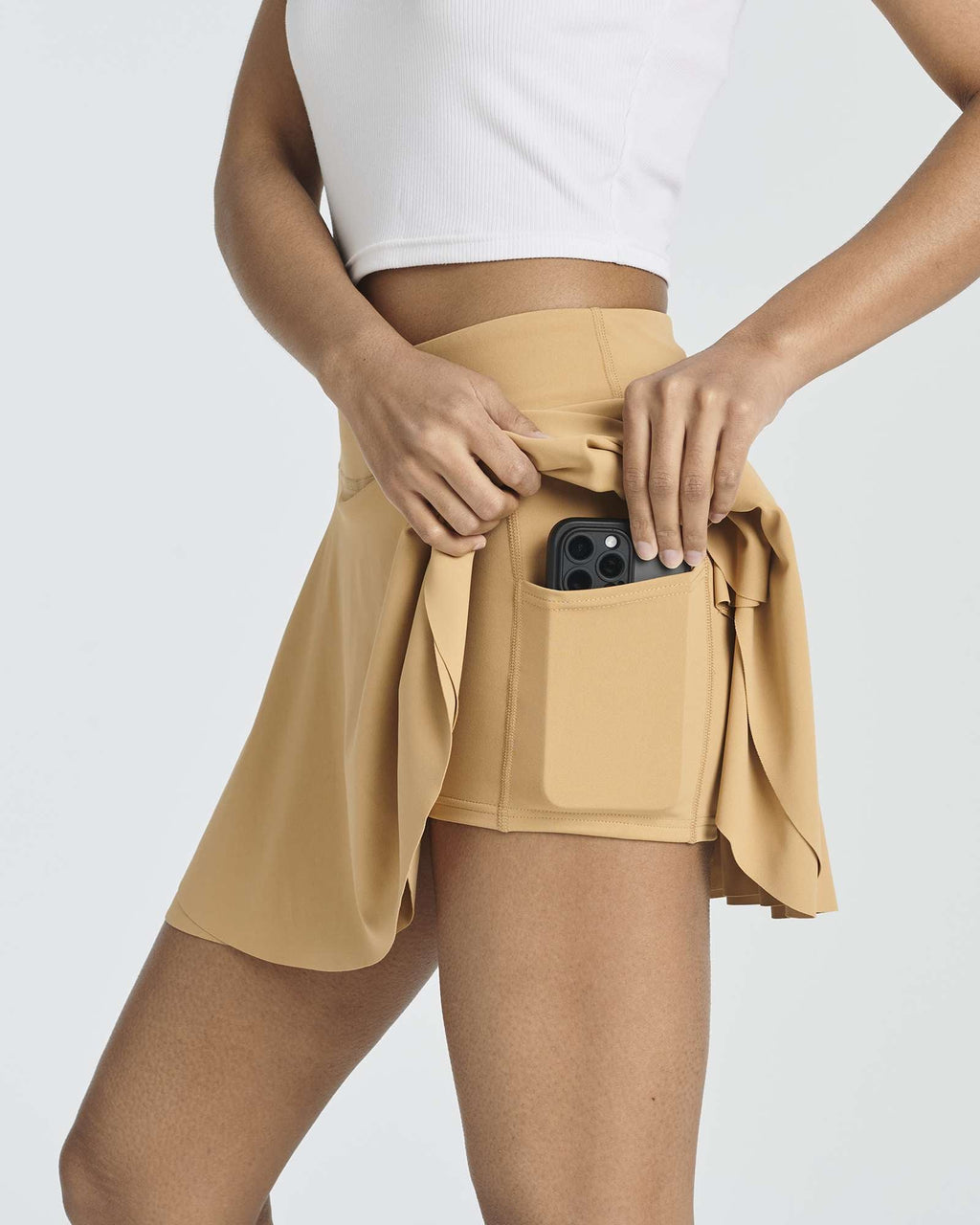 3 Pack: Women's Layered Ruffle Tennis Golf Skort