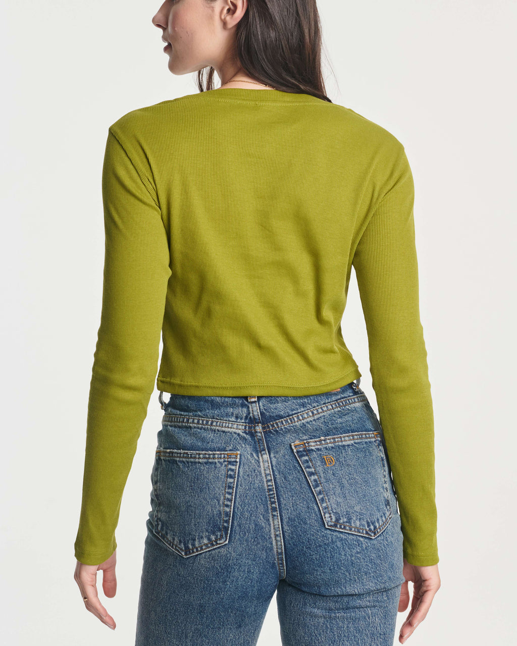 4 Pack: Women's Long Sleeve Ribbed Knit Crop Top (Available in Plus Size)