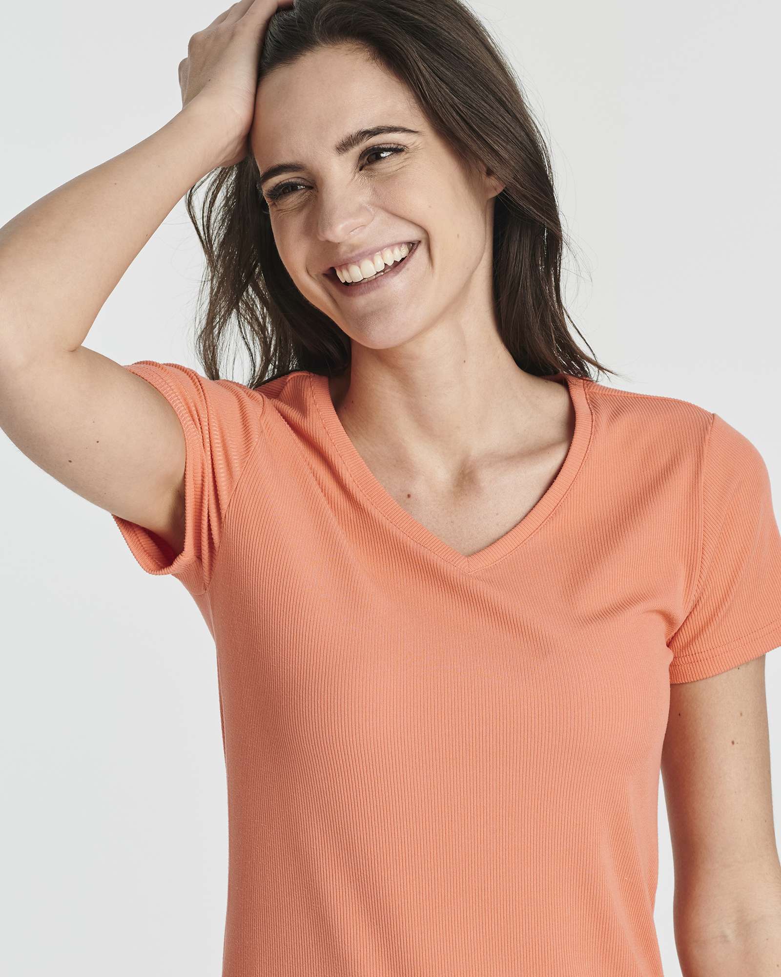 3 Pack: Women's Ribbed Knit Short-Sleeve V-Neck Swing Dress