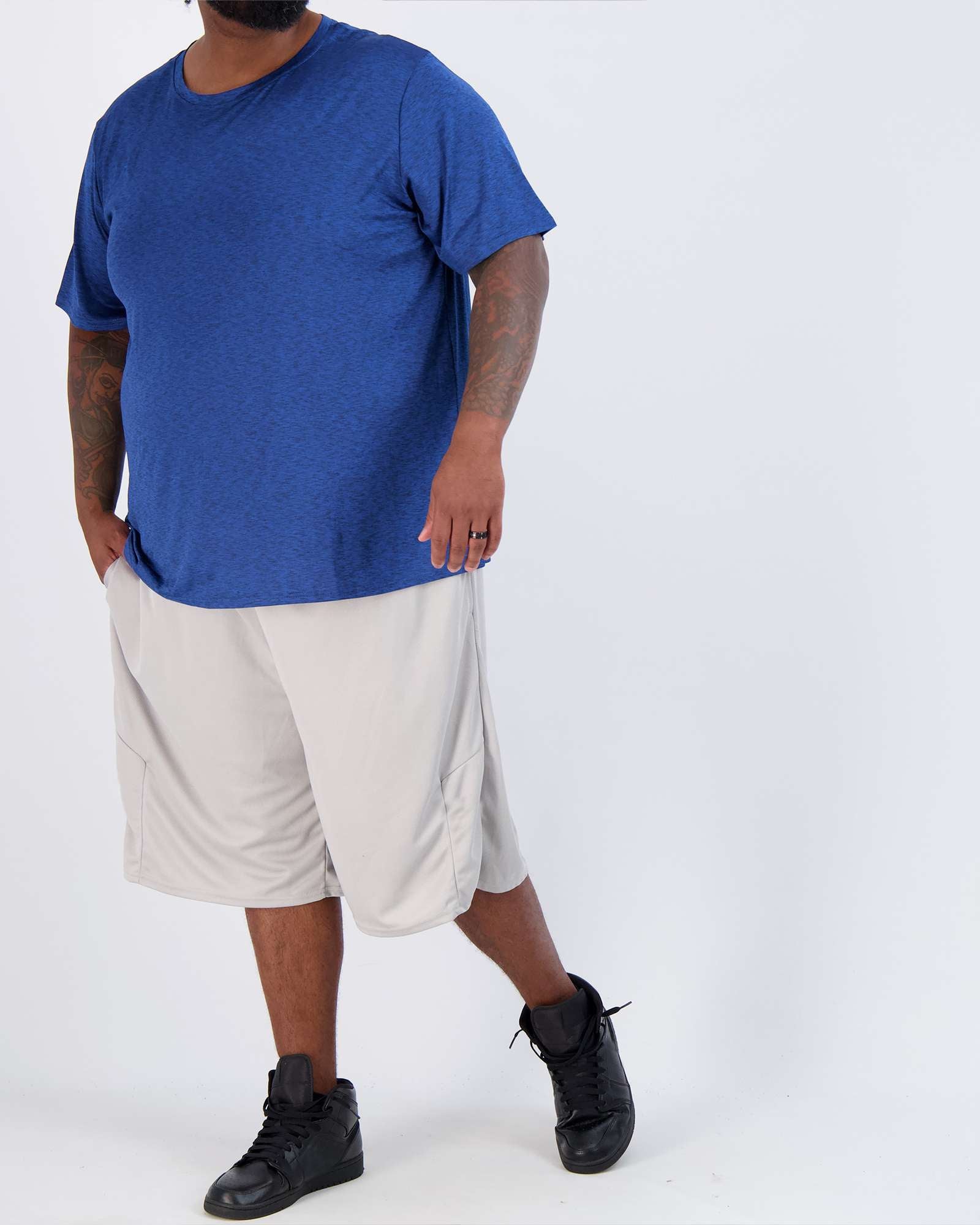 3 Pack: Men’s Big & Tall Dry-Fit Short-Sleeve Crew Neck T-Shirt