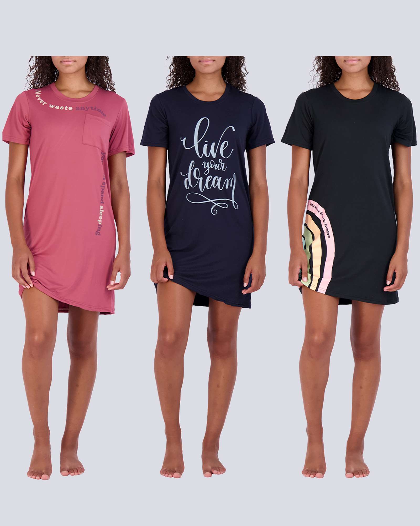 3 Pack: Womens Ultra-Soft Pajama Lounge Shorts