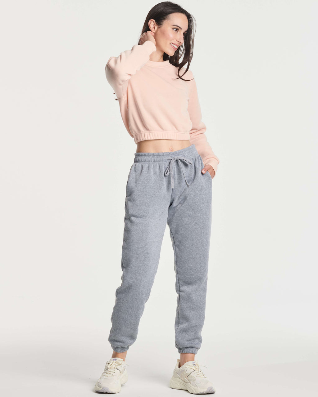 3 Pack: Women's Fleece Cropped Sweatshirt (Available in Plus Size)