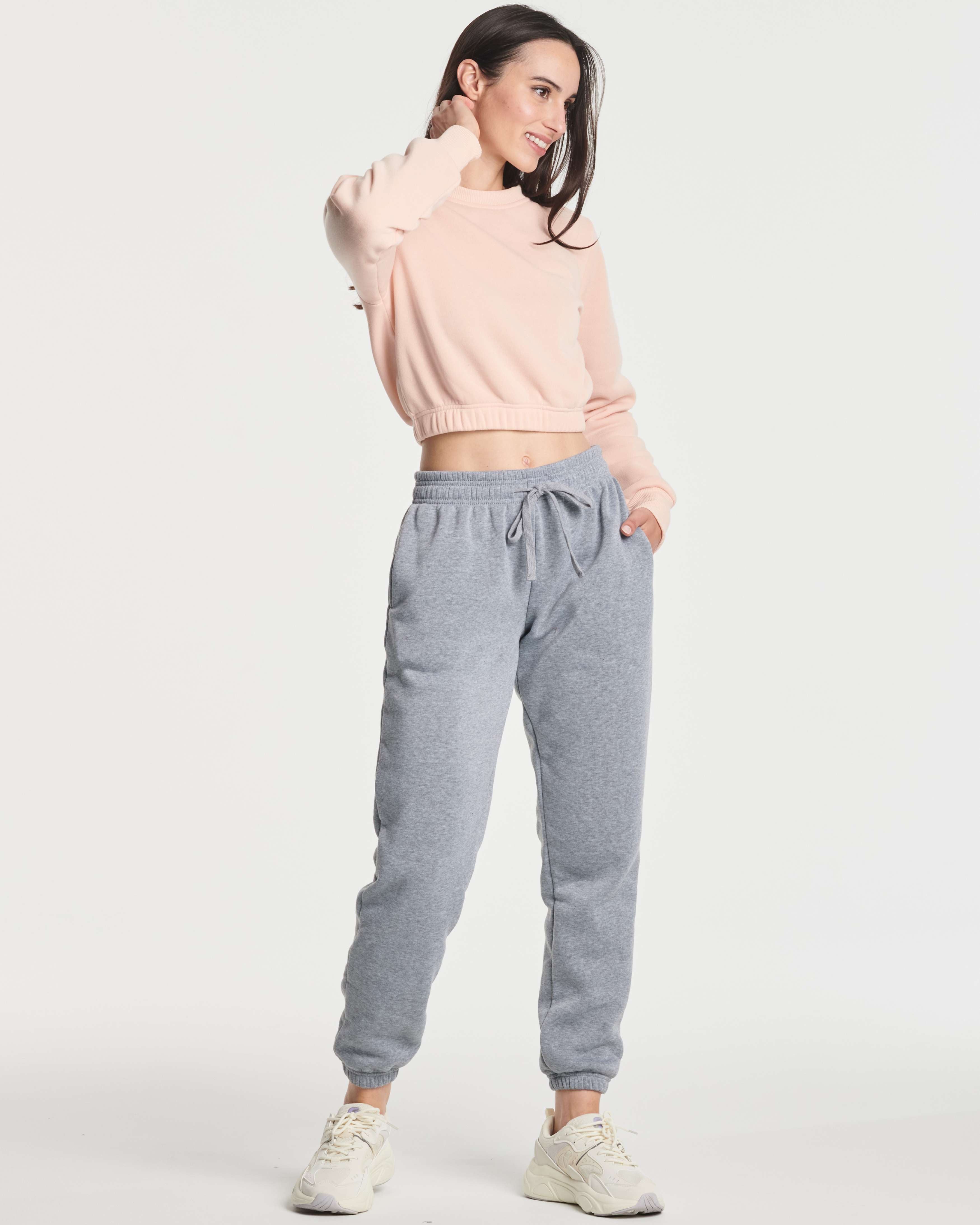 3 Pack: Women's Fleece Cropped Sweatshirt (Available in Plus Size)