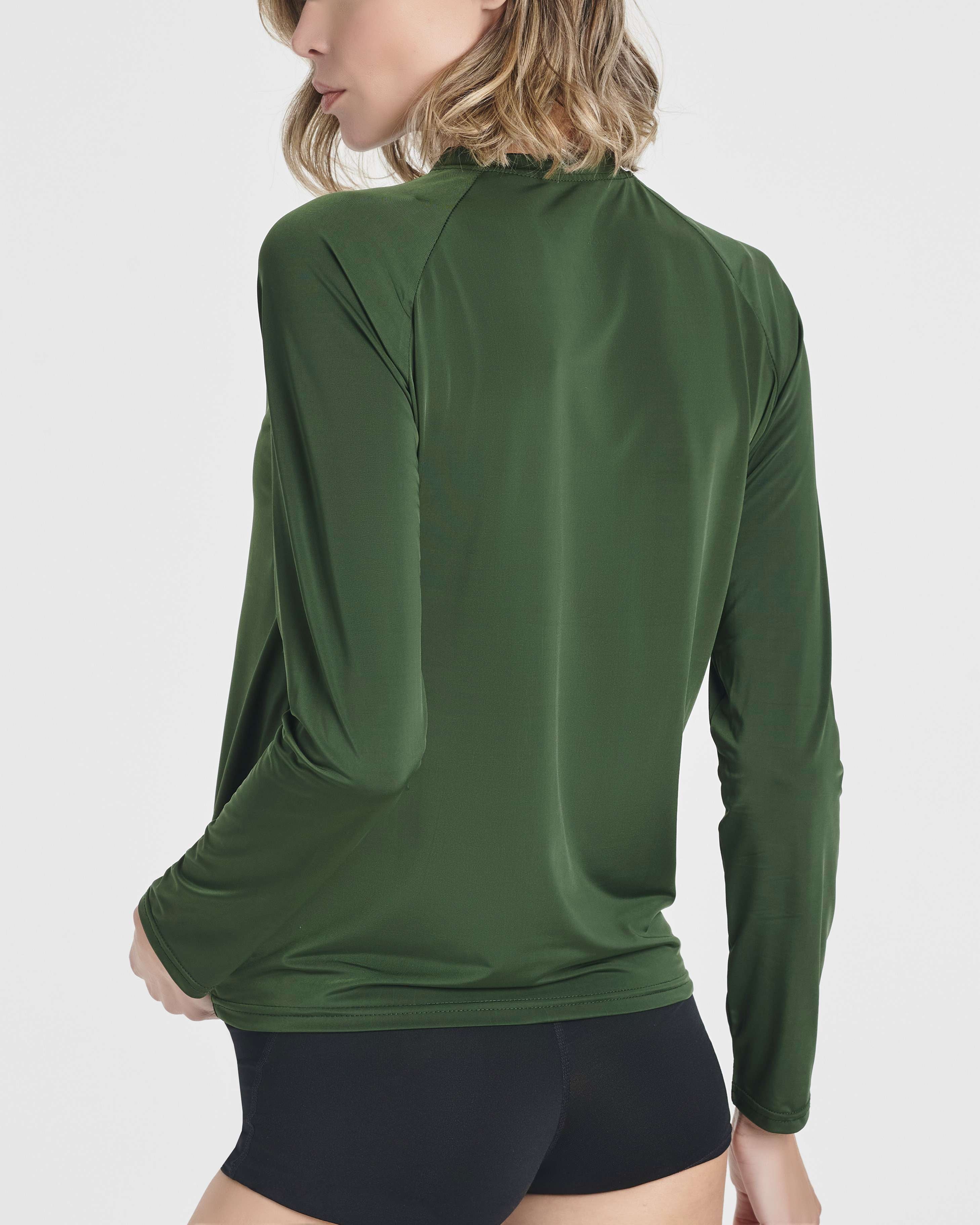 4 Pack: Women's Long Sleeve Rash Guard Shirt Swimwear UPF Sun Protection (Available In Plus Size)