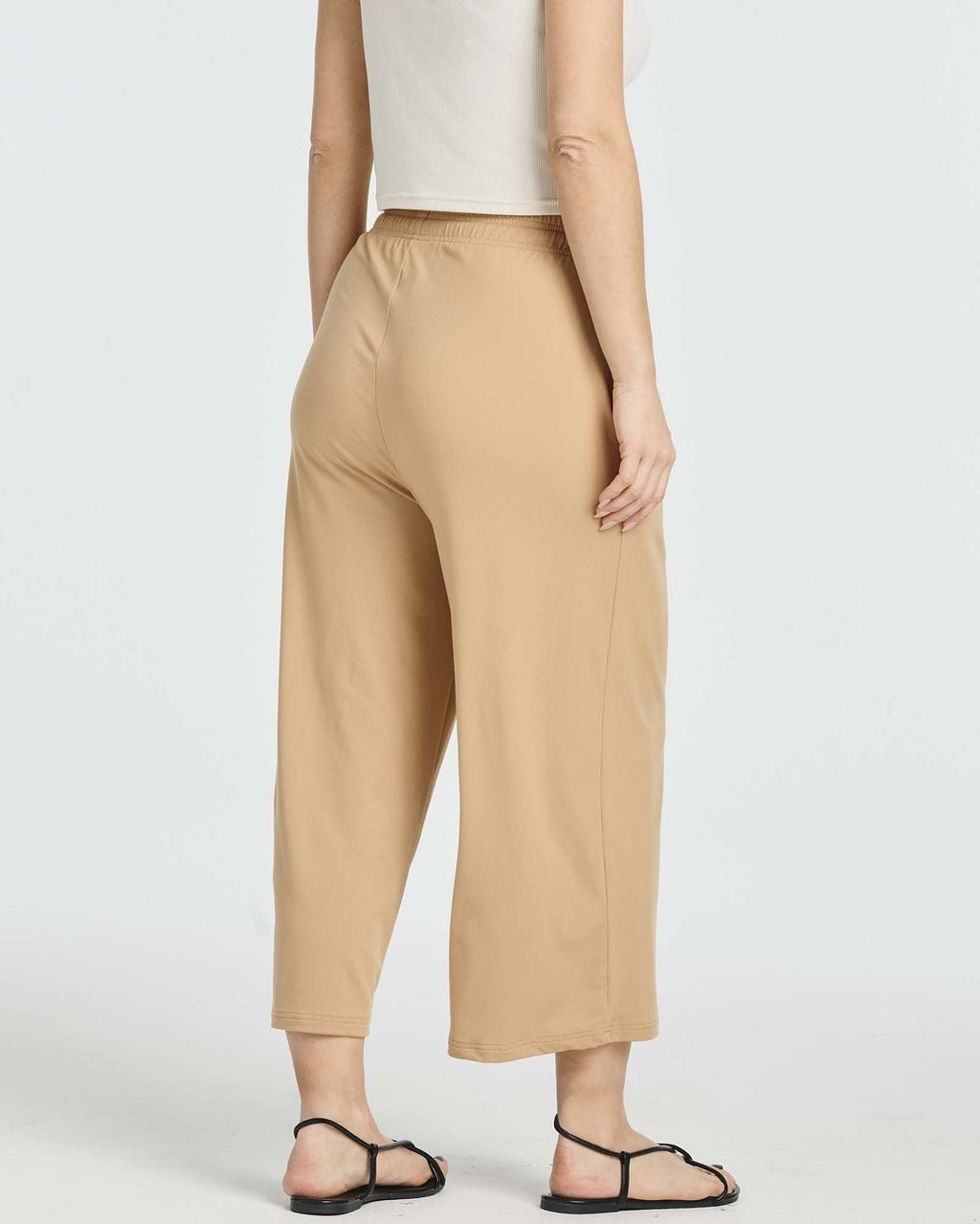 3 Pack: Women's Ultra-Soft Wide Leg Capri Pants