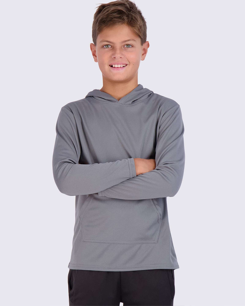 3 Pack: Boys Mesh Long Sleeve Pullover Hoodie Active Sweatshirt