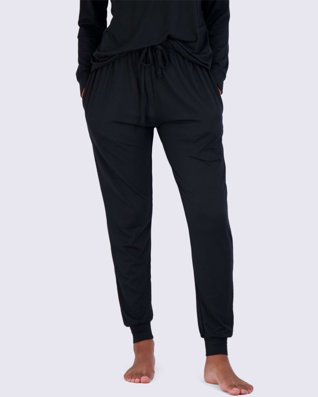 4 Piece: Womens Long Sleeve Henley & Jogger Lounge Pajama Set