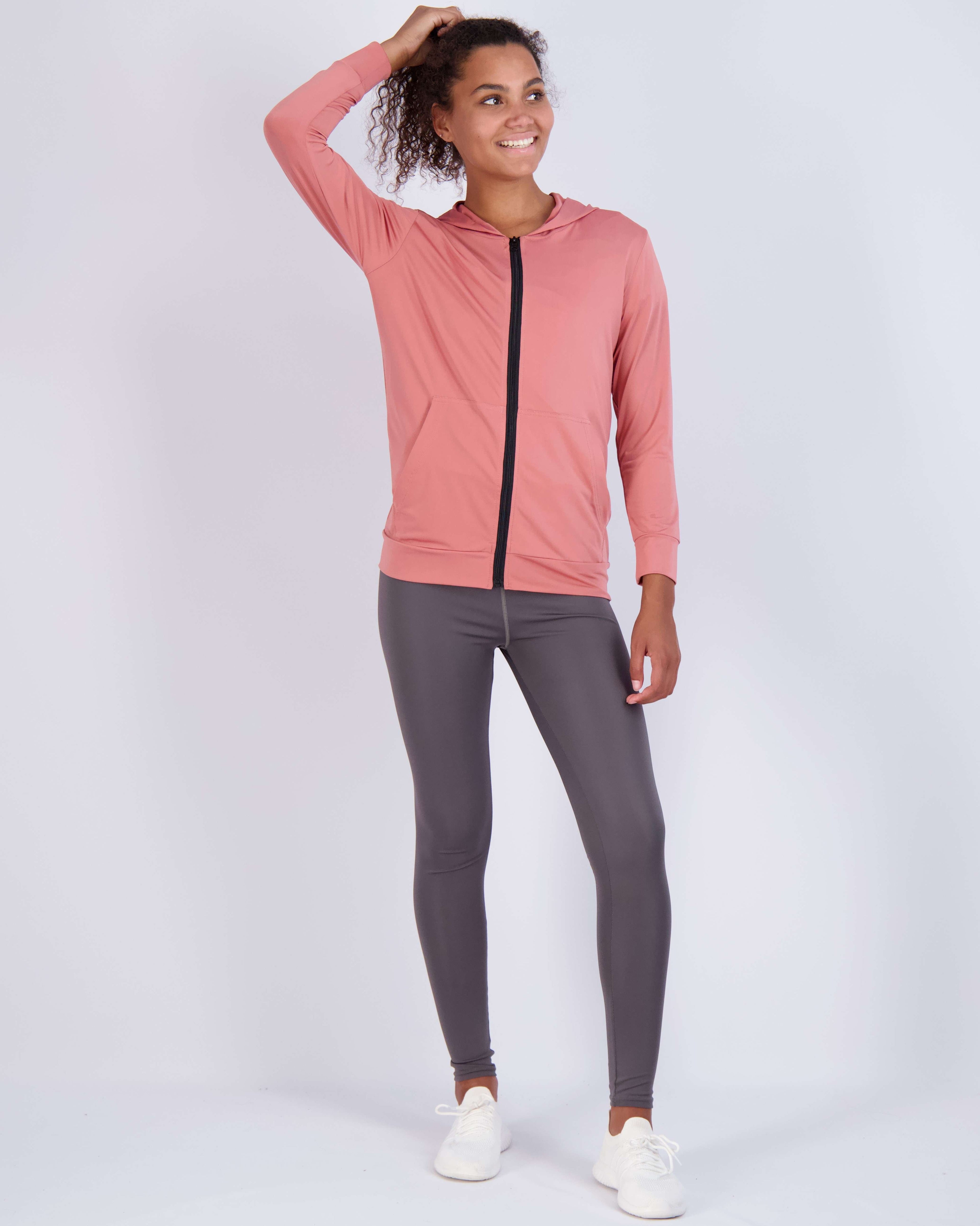 3 Pack: Womens Dry-Fit Active Full Zip-Up Hoodie Jacket