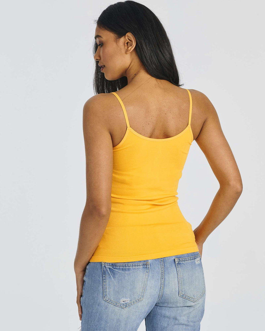 5 Pack: Women's Ribbed Spaghetti Strap Camisole