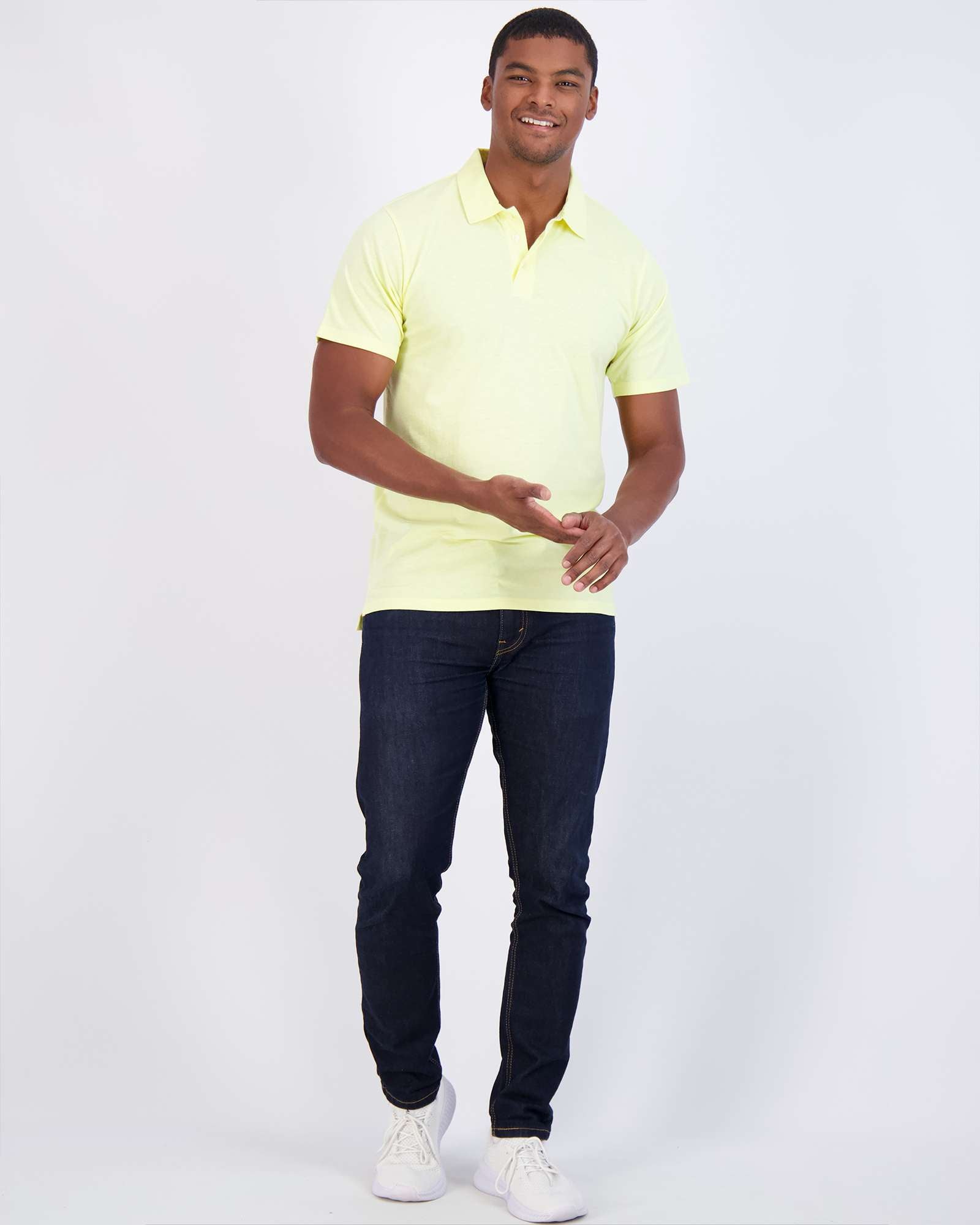 3 Pack: Men's Jersey Cotton Short Sleeve Polo Shirt