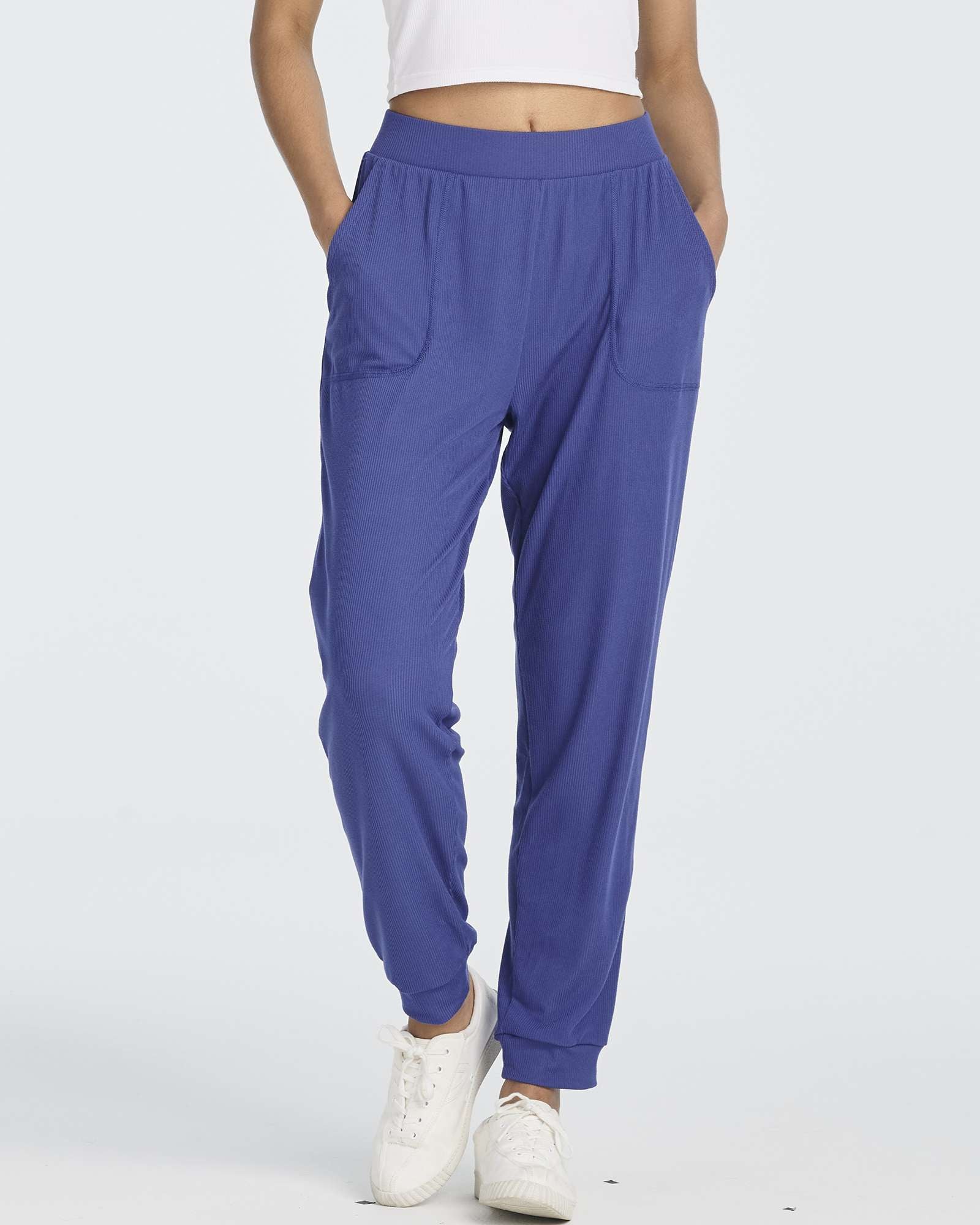 3 Pack: Women's Ribbed Lounge Jogger Sweatpants
