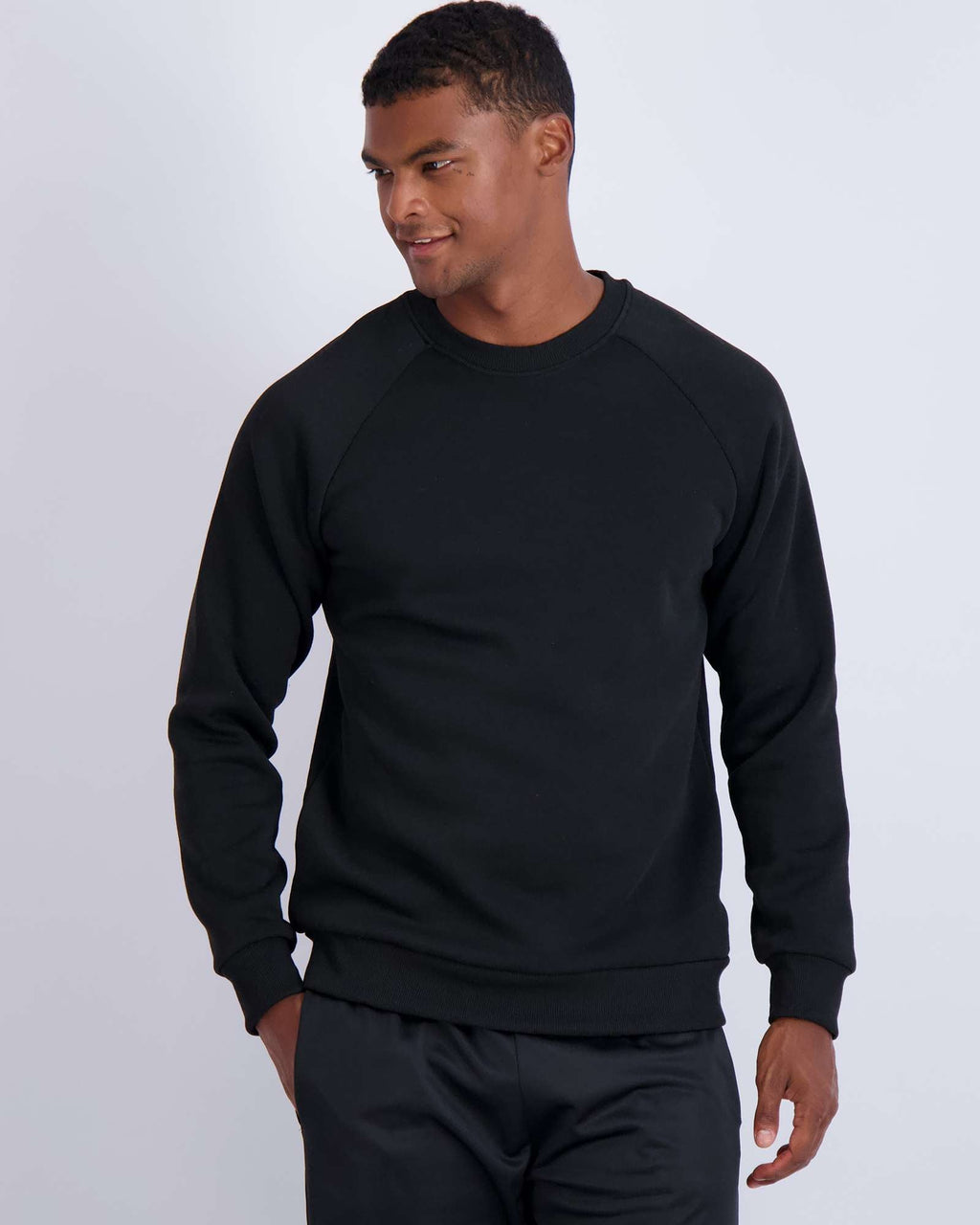 3 Pack: Mens Fleece Crewneck Pullover Sweatshirt