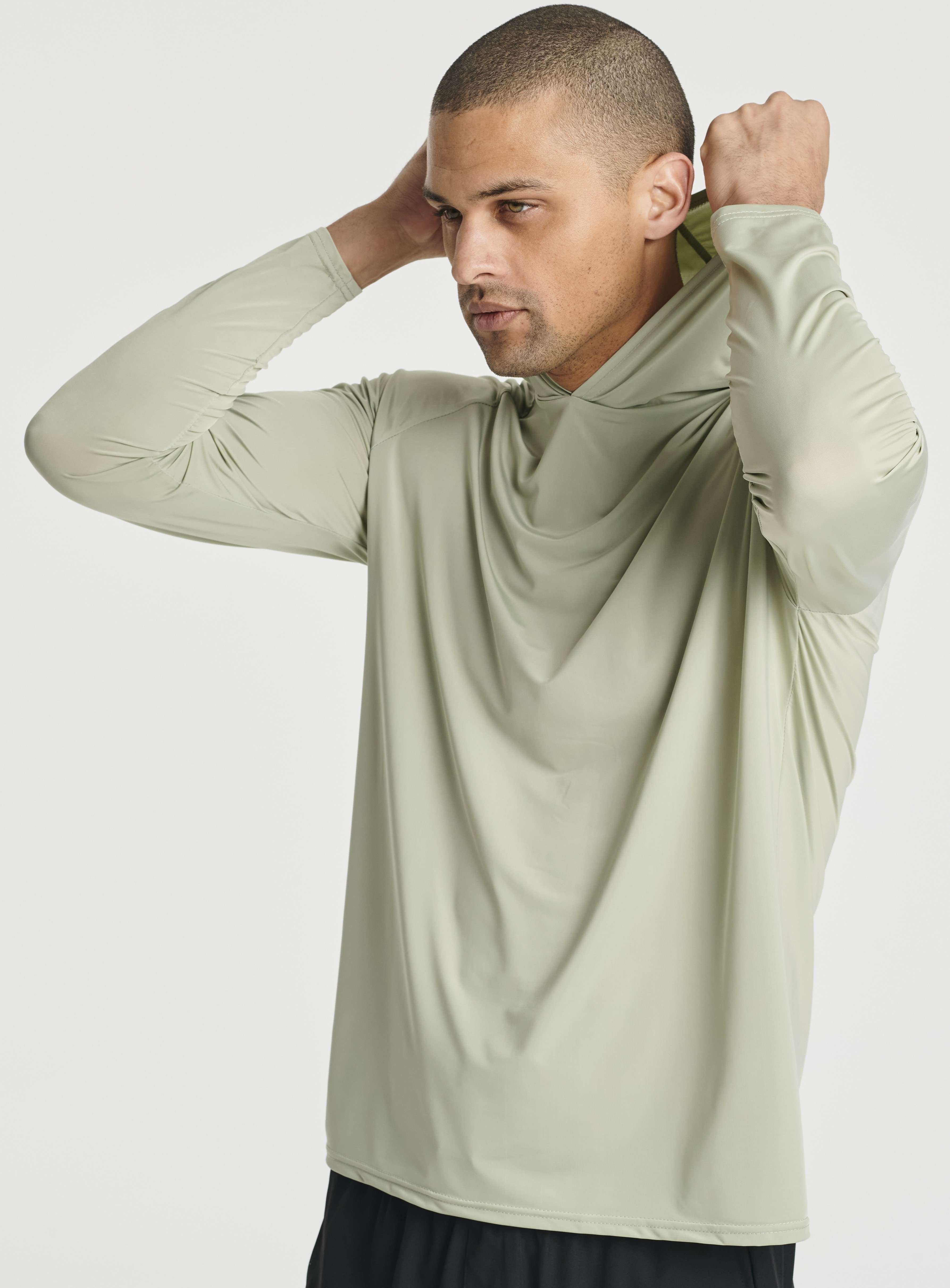 3 Pack: Men's Rash Guard Hoodie (Available In Big & Tall)