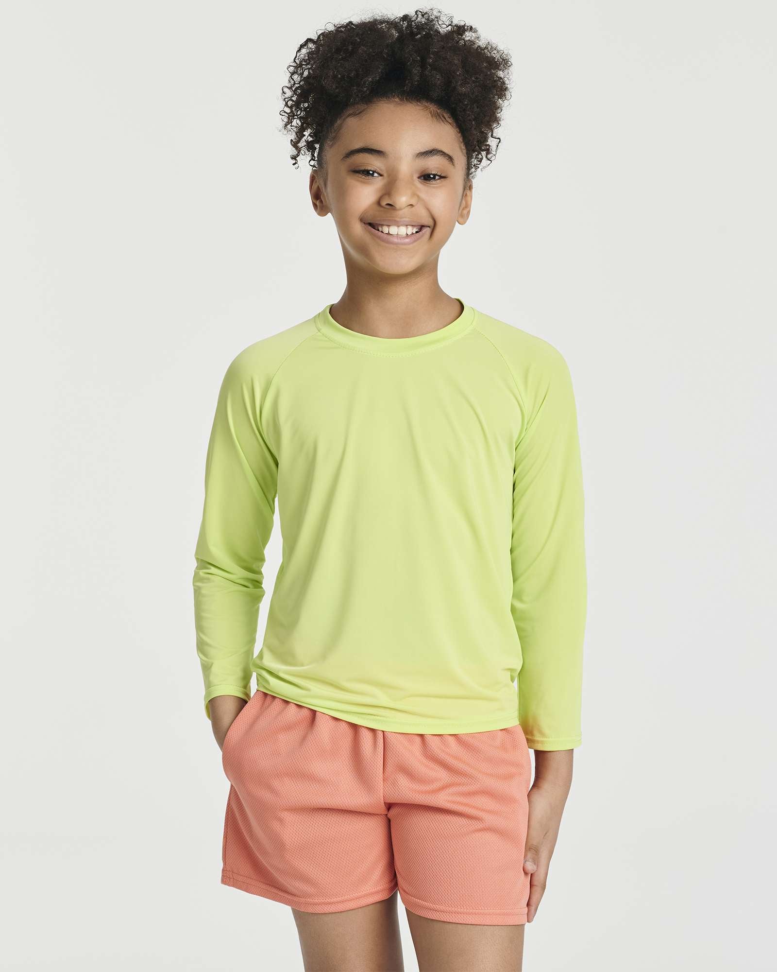 4 Pack: Girls' Long Sleeve Rash Guard Shirt