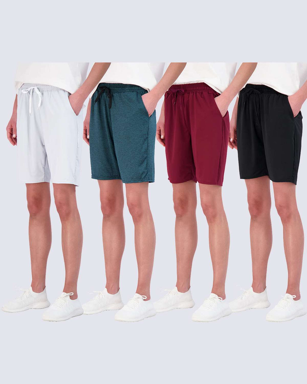 4 Pack: Womens Dry-Fit 7" Bermuda Shorts