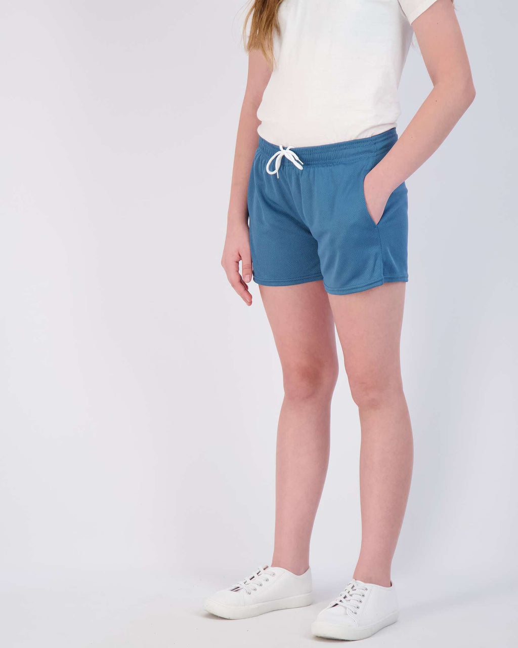 4 Pack: Girls' Mesh Athletic Performance Shorts