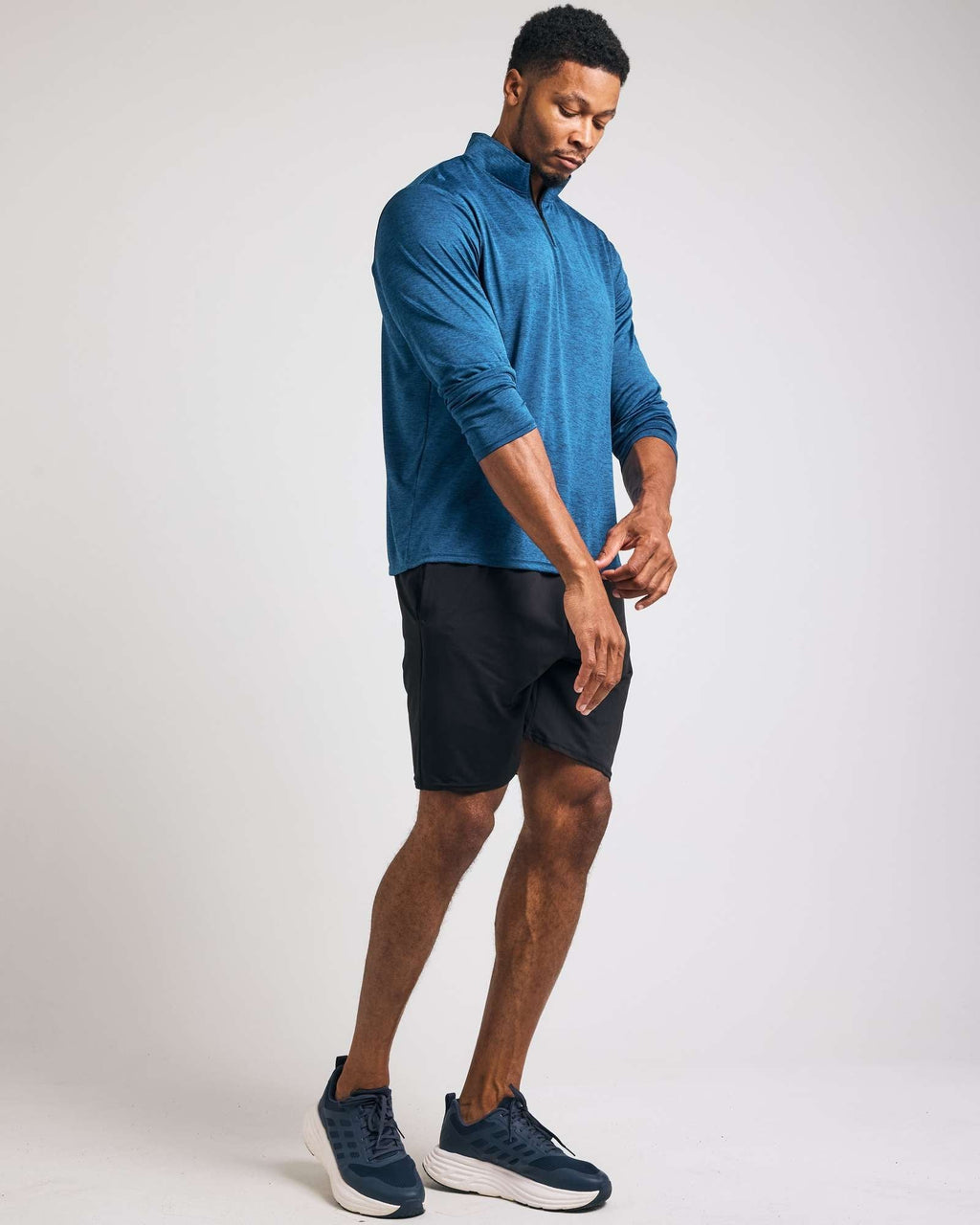 3 Pack: Mens Active Dry-Fit Quarter Zip Pullover (Available in Big & Tall)