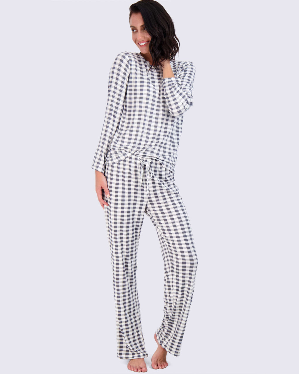 2 Pack: Women’s Pajama Set Super-Soft Long Sleeve Top With Pants
