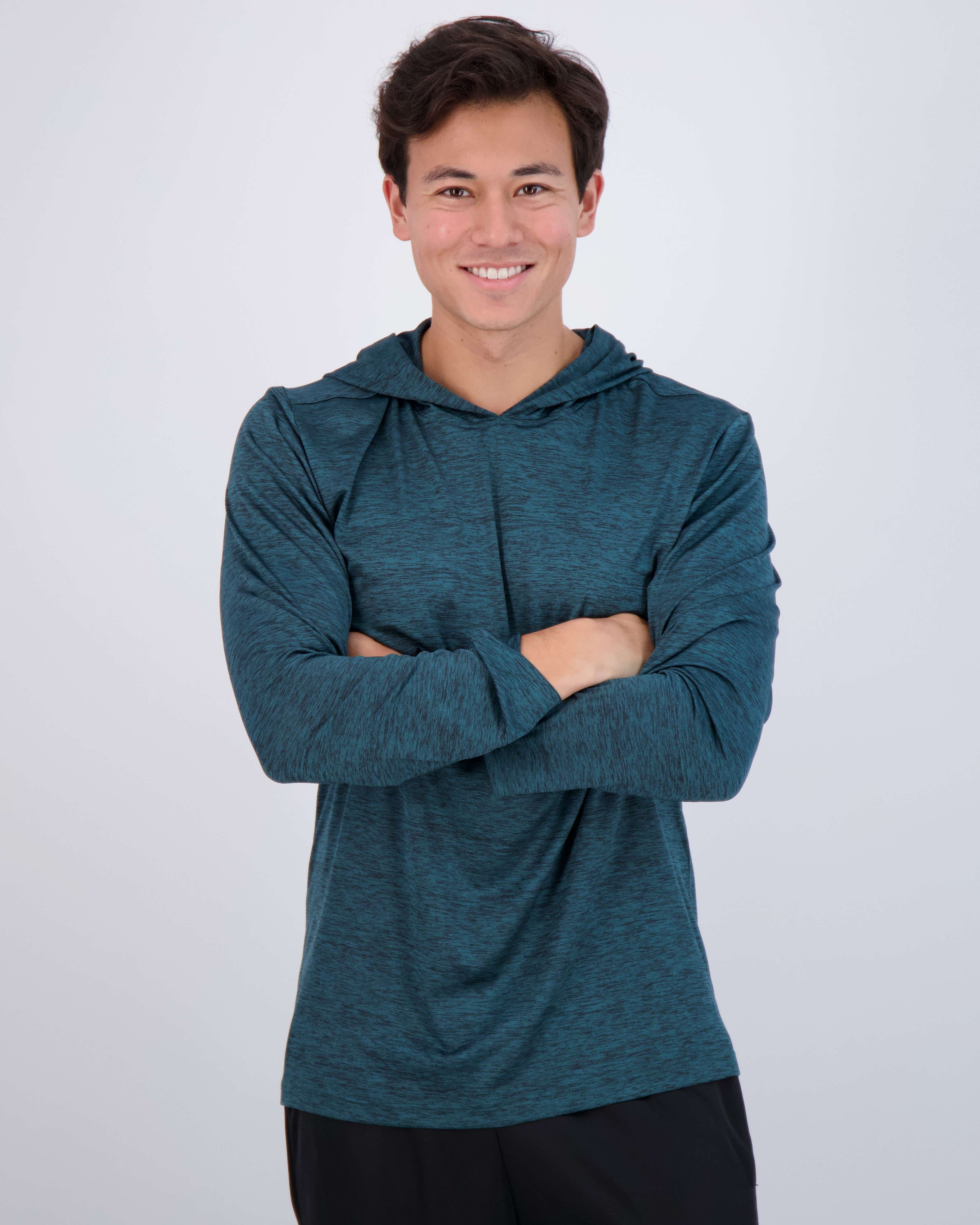 3 Pack: Mens Dry Fit Active Hoodie Pullover Sweatshirt