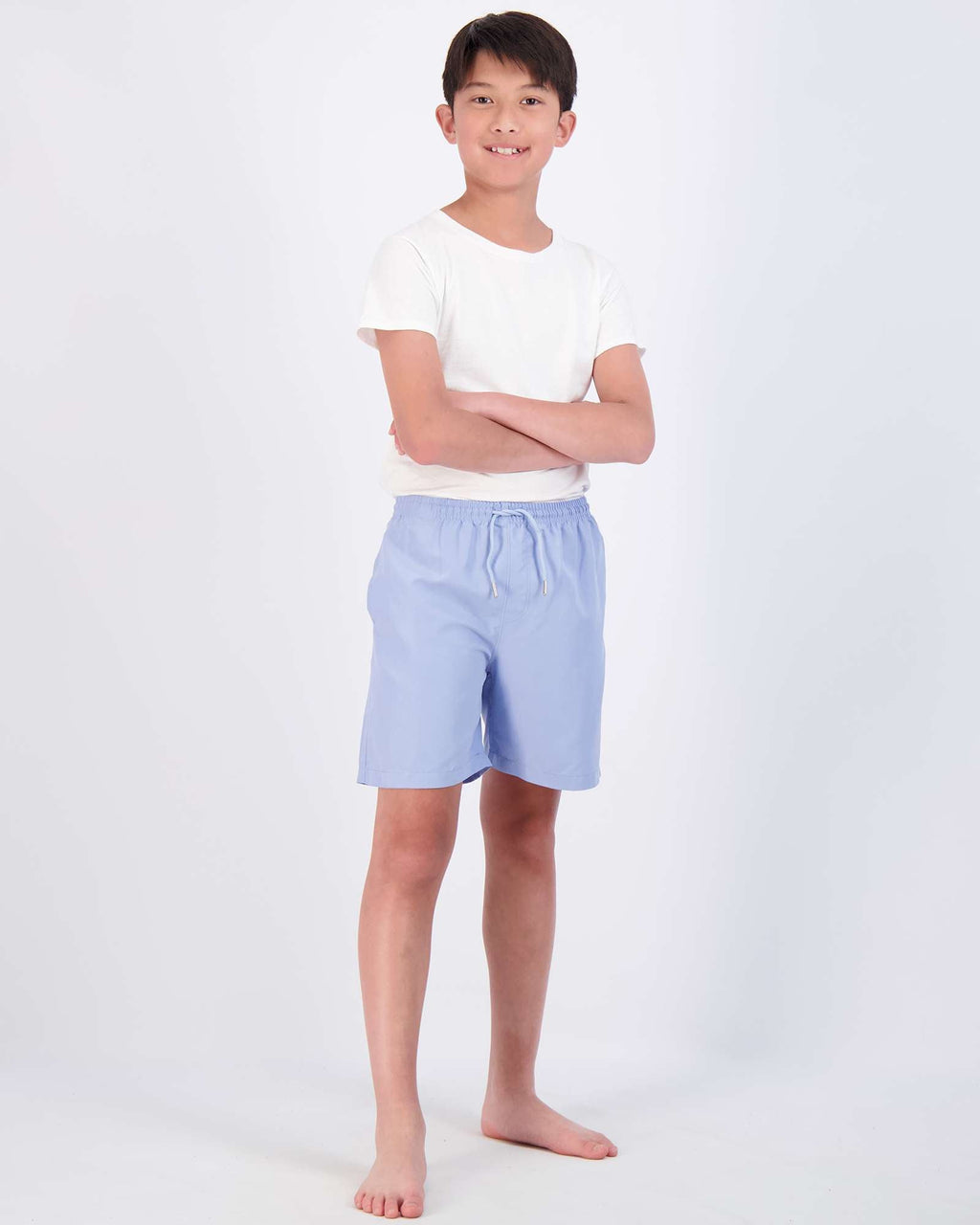3 Pack: Boys' Swim Board Shorts with Drawstring