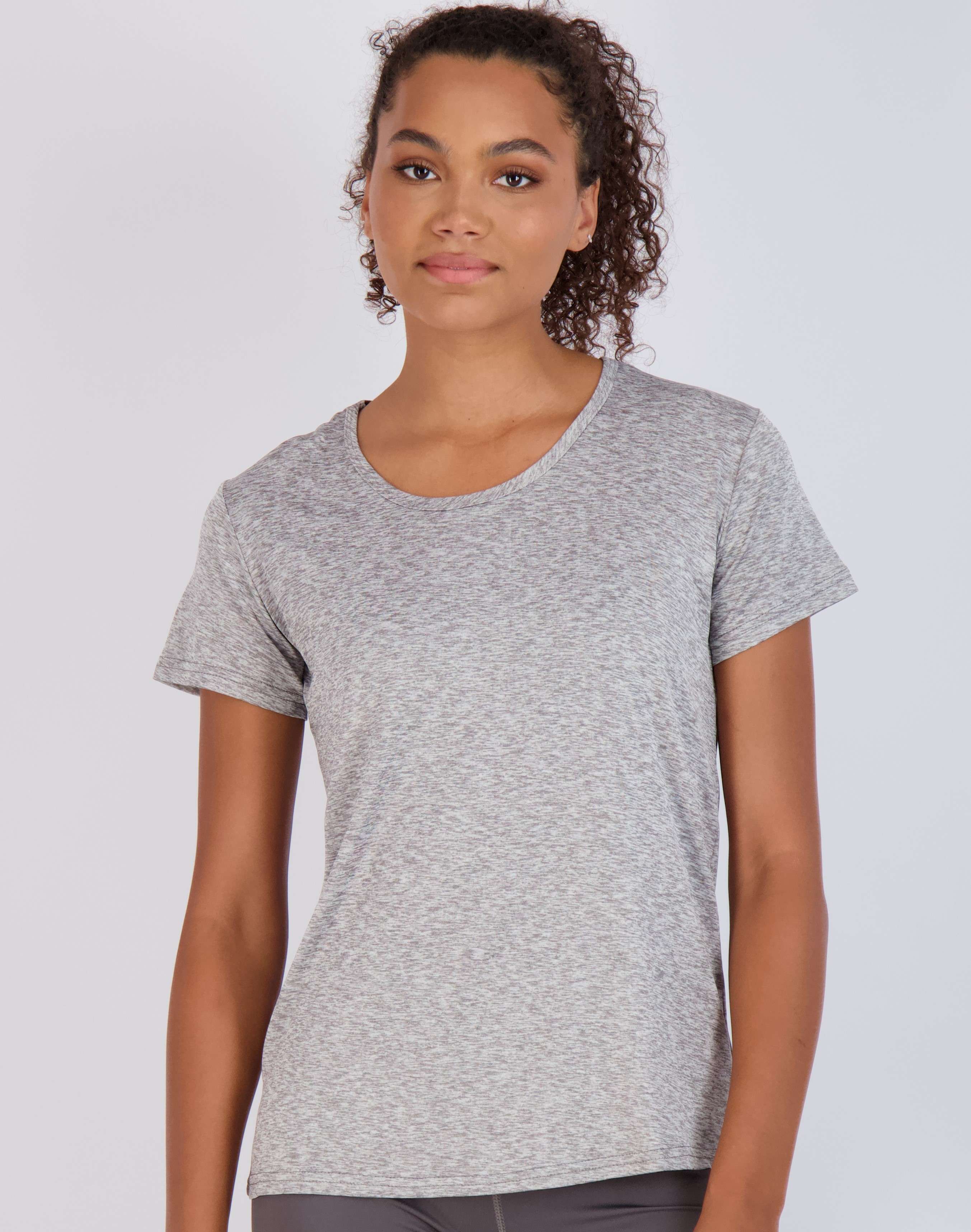 5 Pack: Womens Dry Fit Short-Sleeve Crew Neck Active T-Shirt