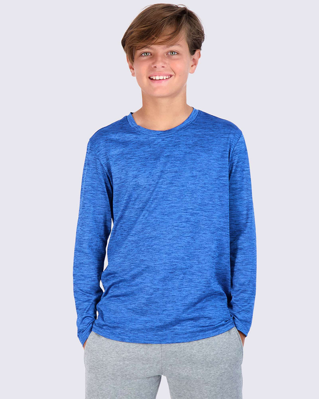 4 Pack: Boys Dry-Fit Active Long-Sleeve T-Shirt
