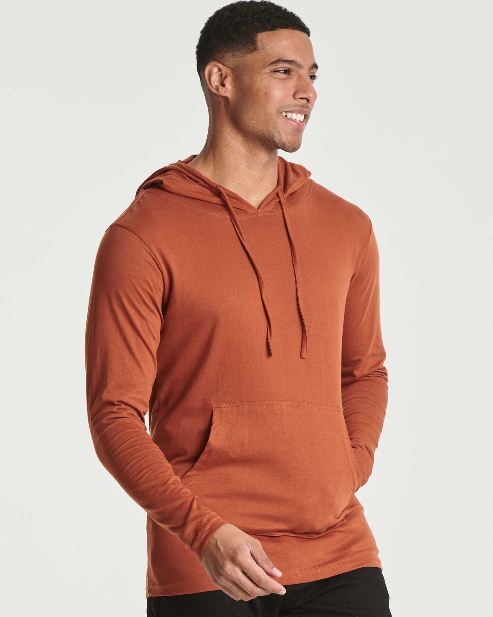 3 Pack: Mens Cotton Lightweight Pullover Hoodie