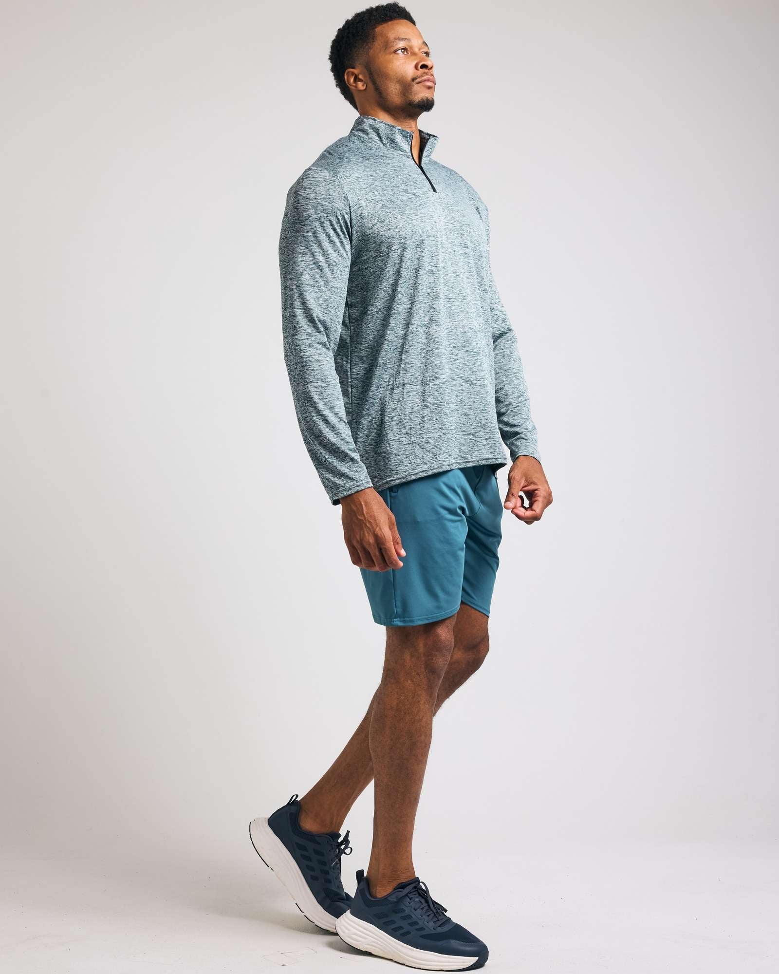 3 Pack: Mens Active Dry-Fit Quarter Zip Pullover (Available in Big & Tall)