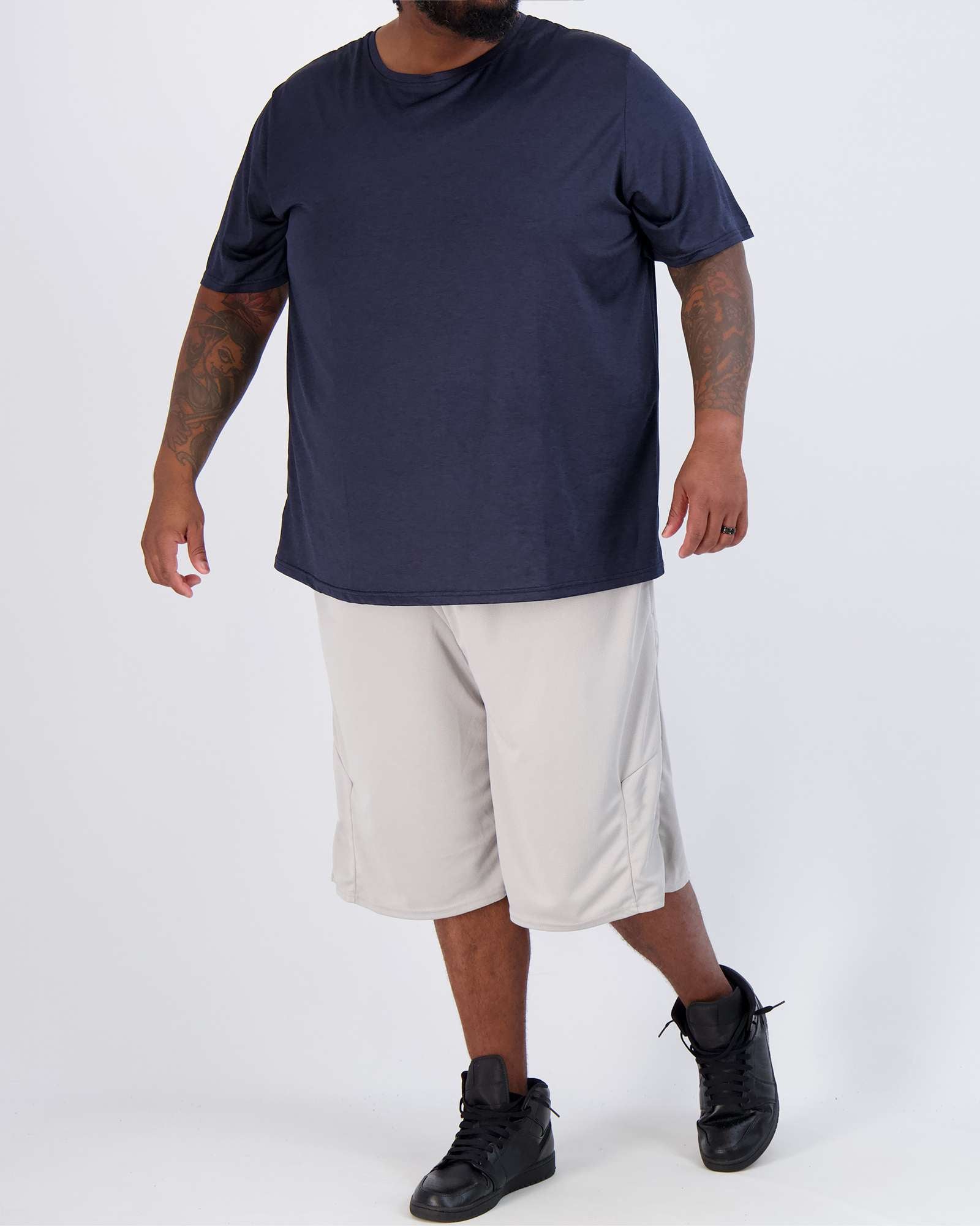 3 Pack: Men’s Big & Tall Dry-Fit Short-Sleeve Crew Neck T-Shirt