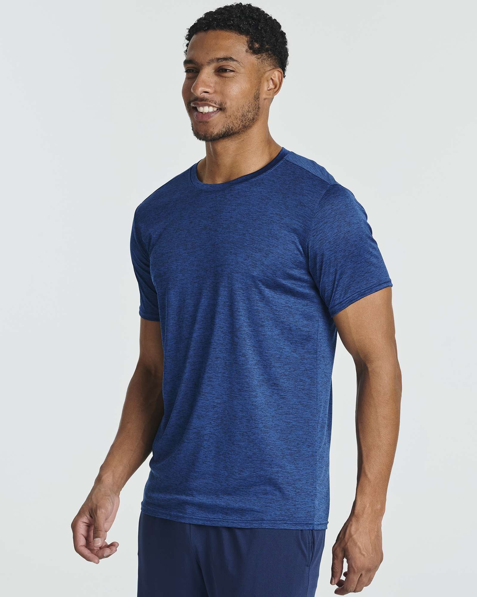 5 Pack: Mens Dry-Fit Active Crew Neck T-Shirt