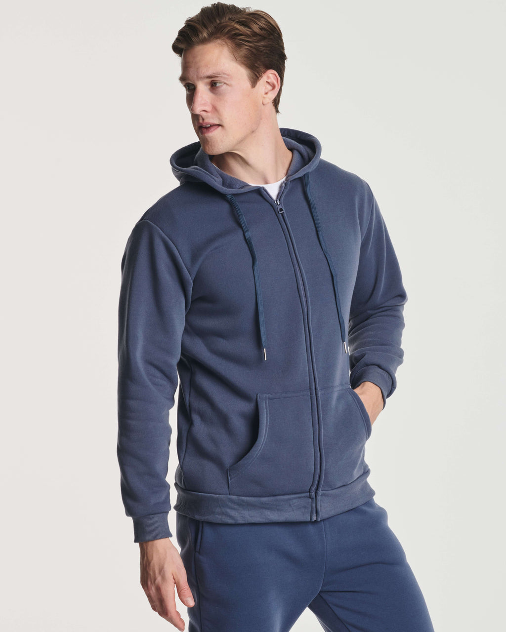 3 Pack: Mens Fleece Full Zip Hoodie Jacket