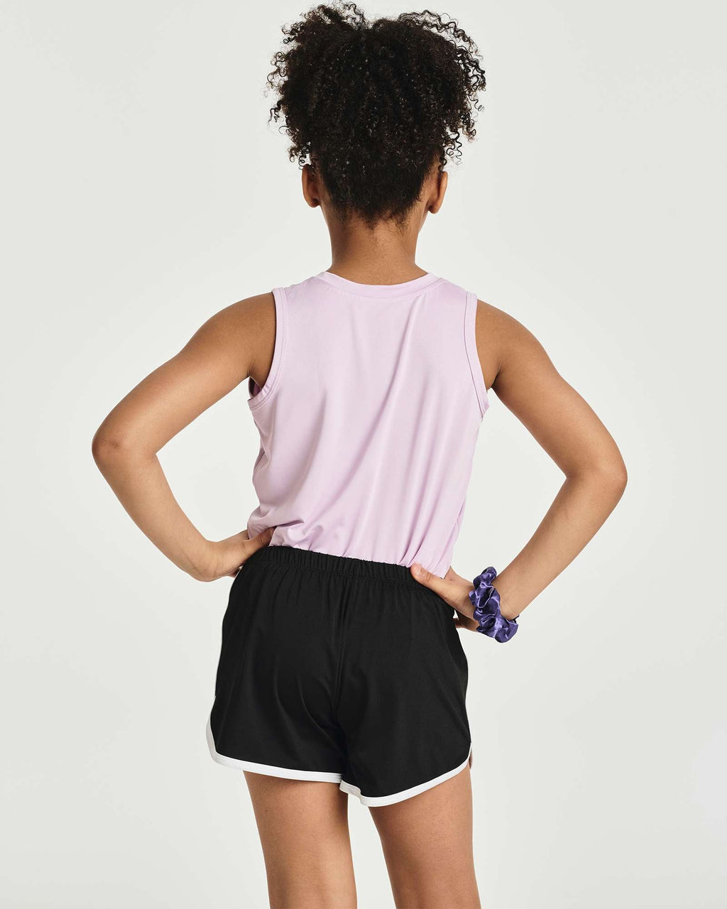 5 Pack: Girls' Dry-Fit Dolphin Shorts