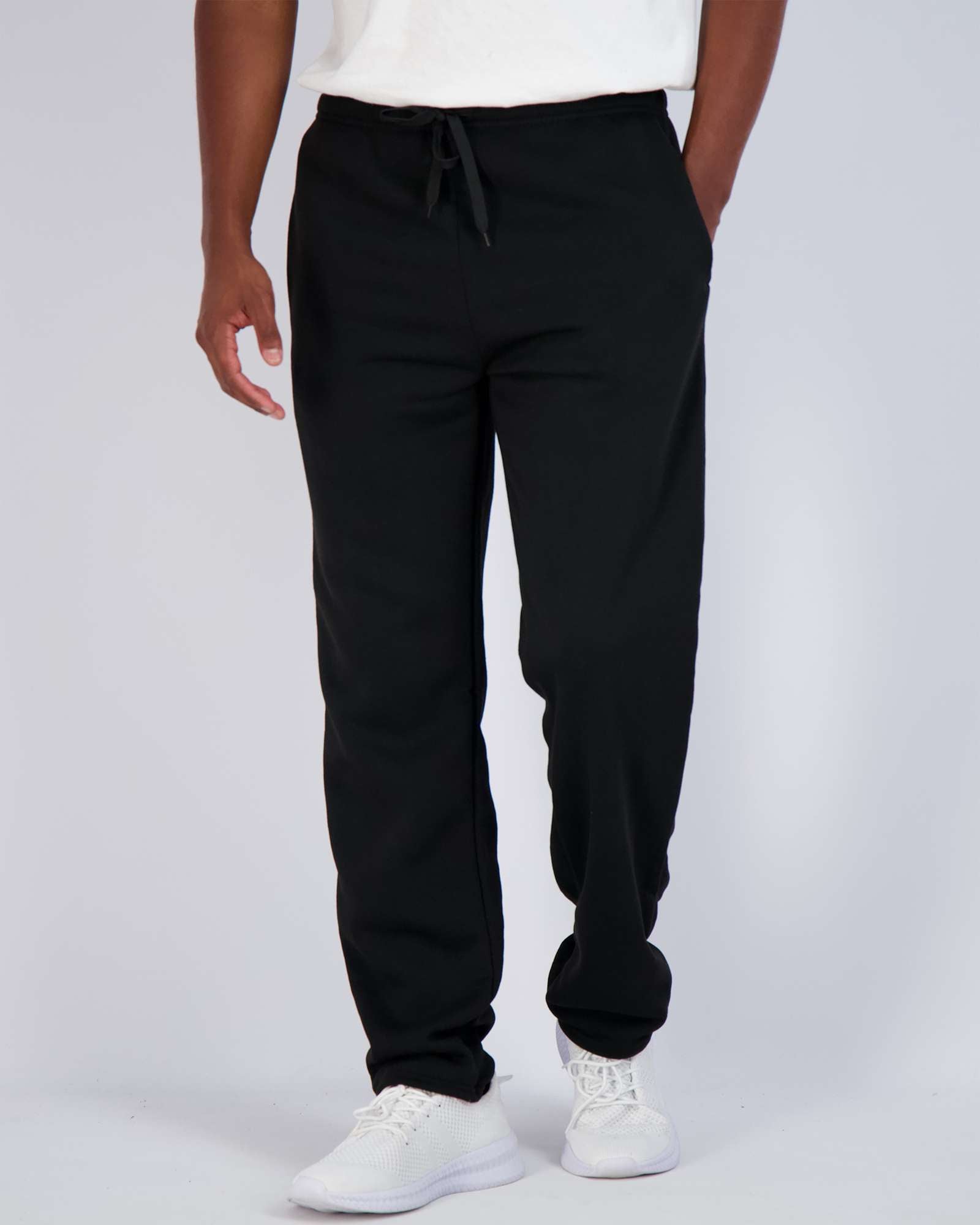 3 Pack: Mens Fleece Open Bottom Sweatpants