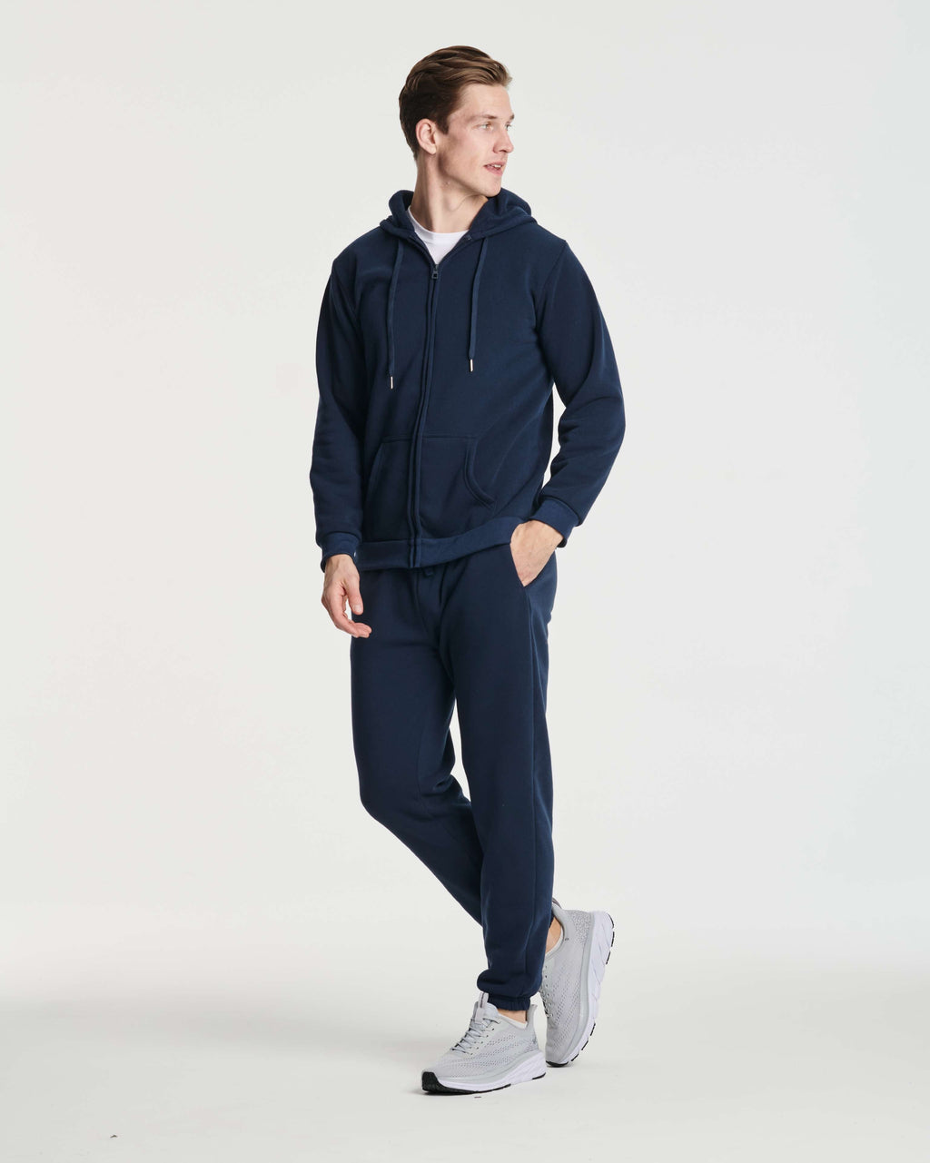 3 Pack: Mens Fleece Full Zip Hoodie Jacket