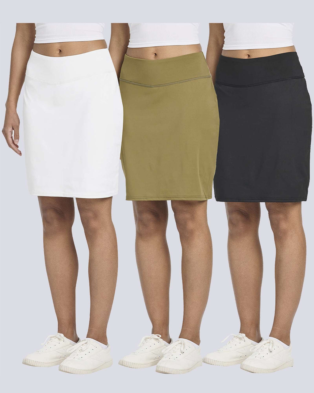 3 Pack: Women's 20" Golf Skirts with Pockets