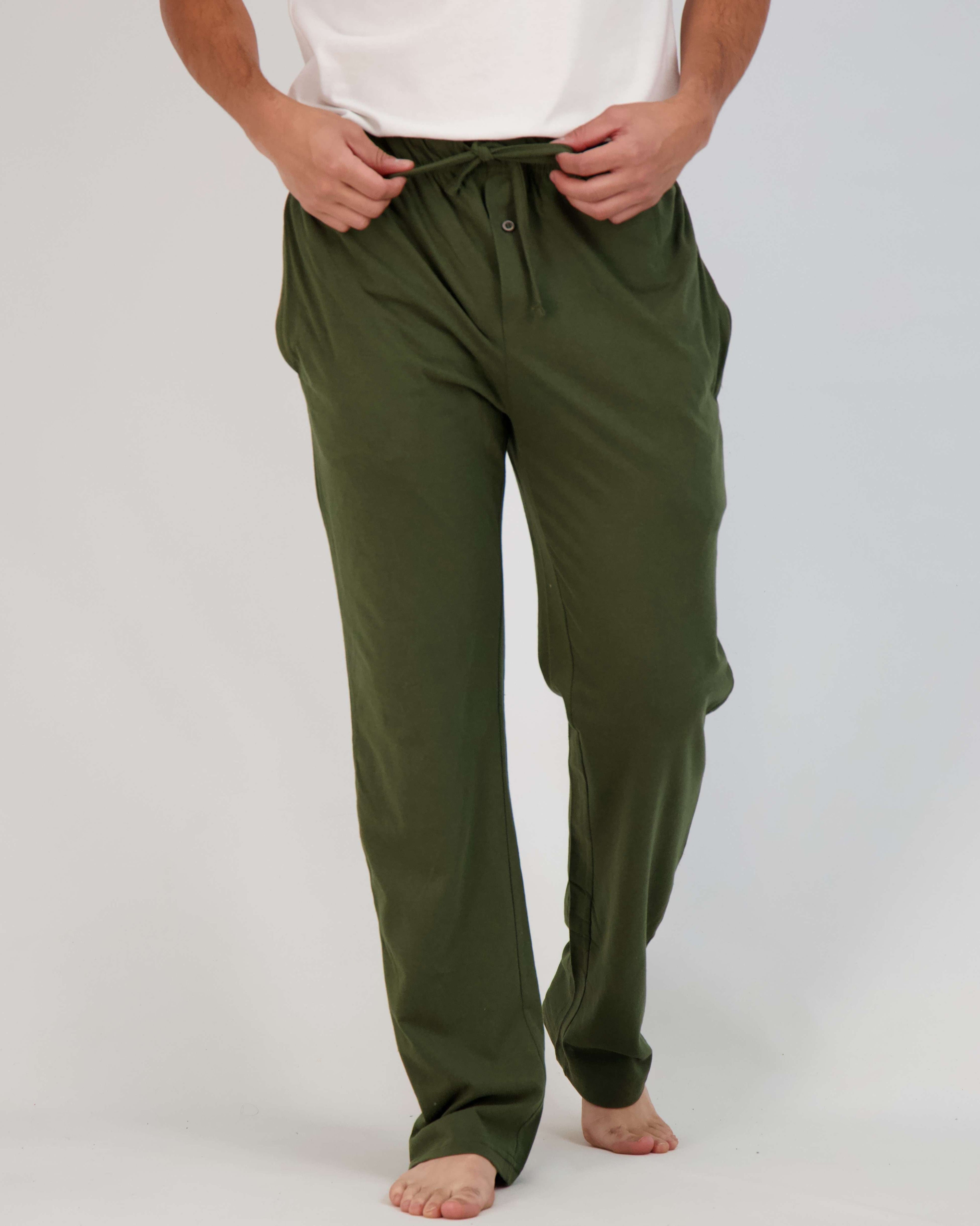 3 Pack: Mens Cotton Pajama Lounge Pants