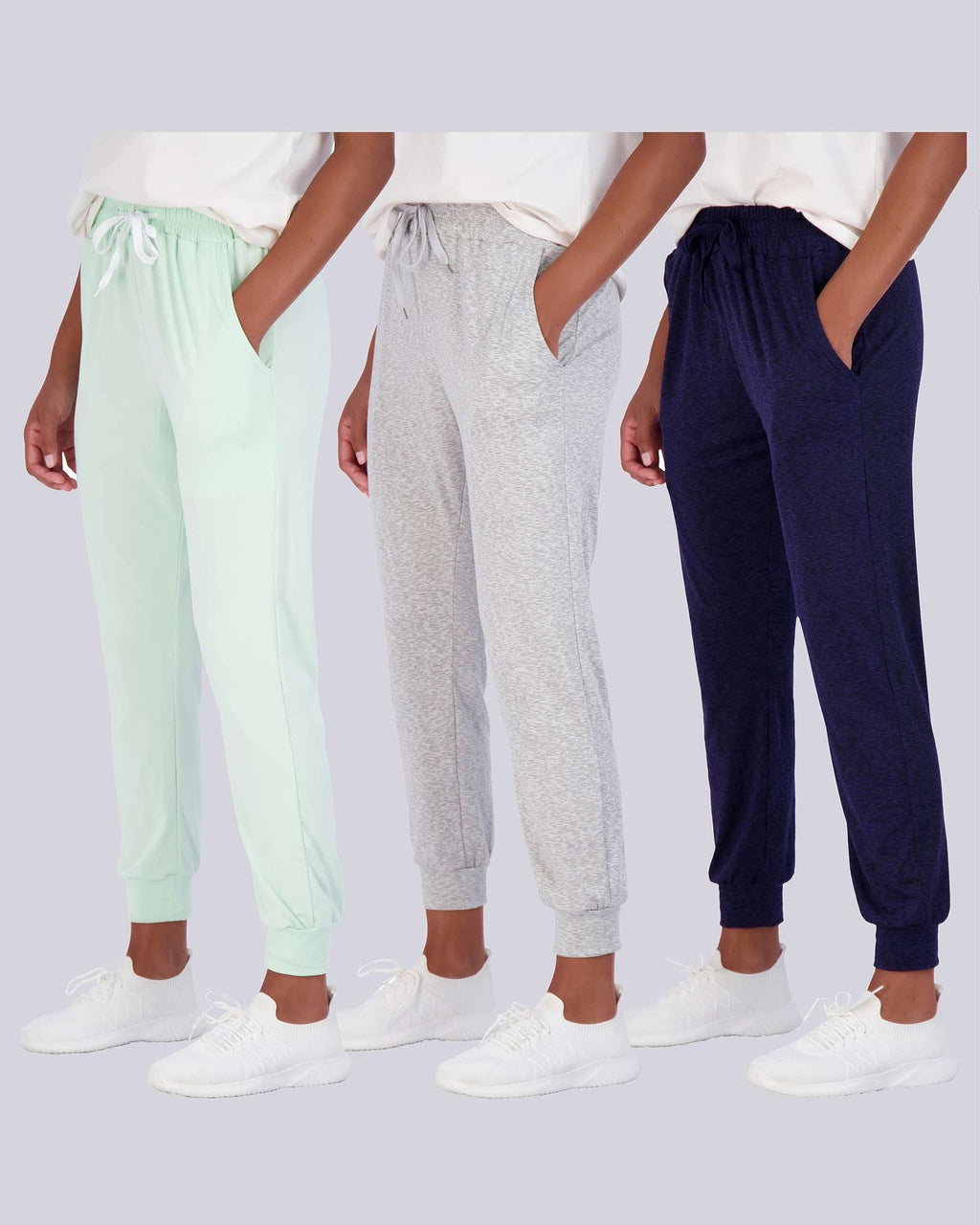 3 Pack: Womens Ultra-Soft Lounge Joggers