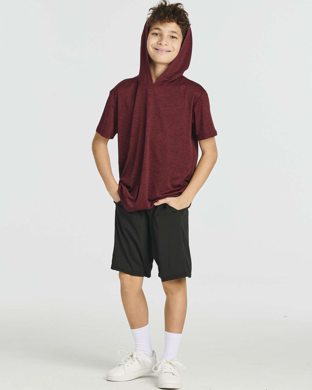 3 Pack: Boys' Dry-Fit Short Sleeve Workout Hoodie