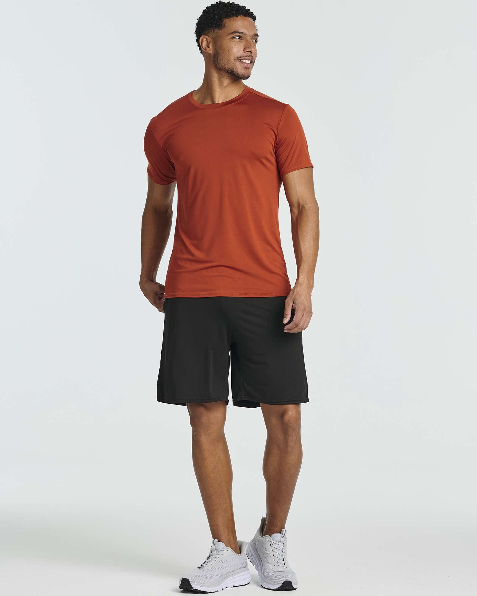 5 Pack: Mens Dry-Fit Active Crew Neck T-Shirt