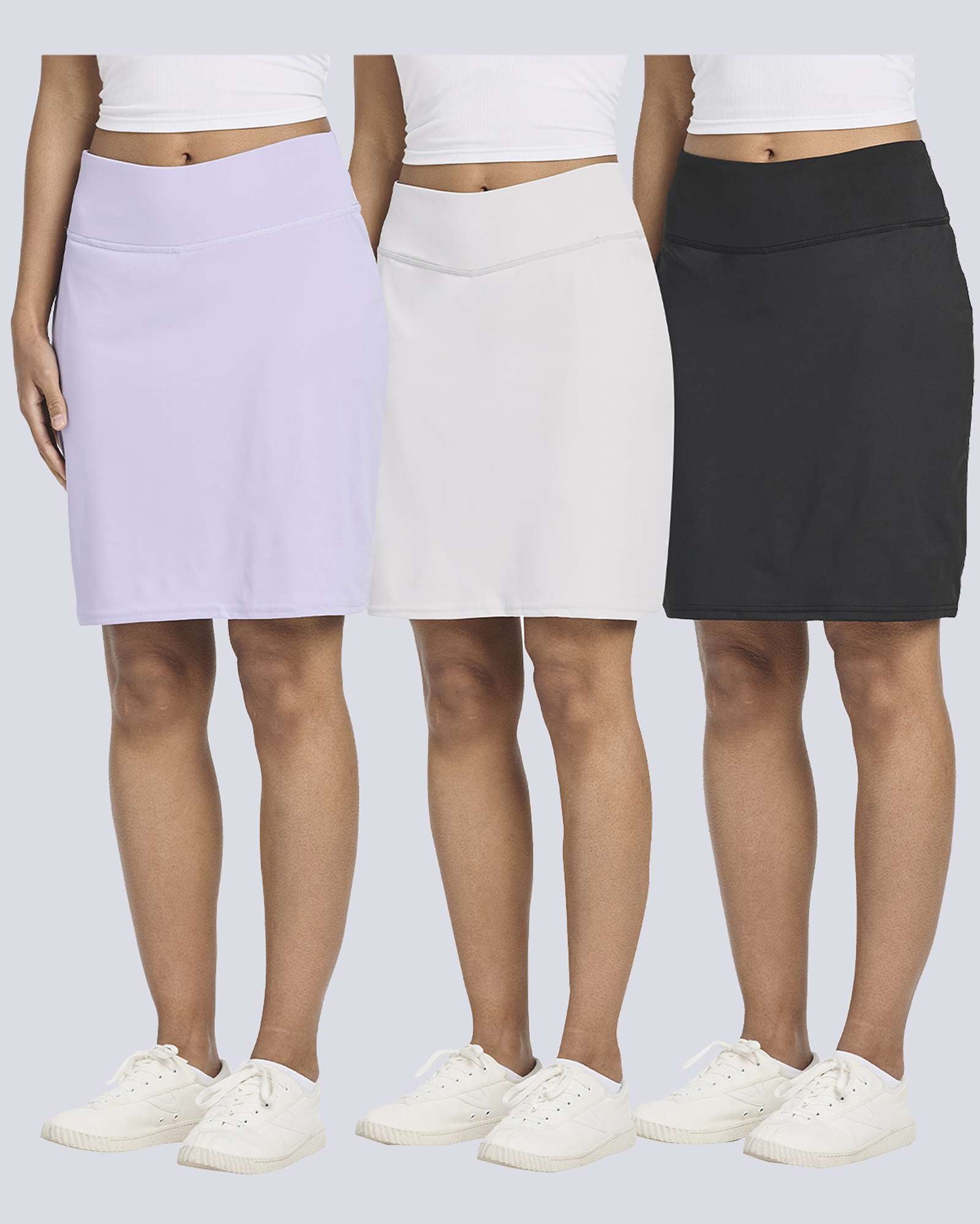 3 Pack: Women's 20" Golf Skirts with Pockets