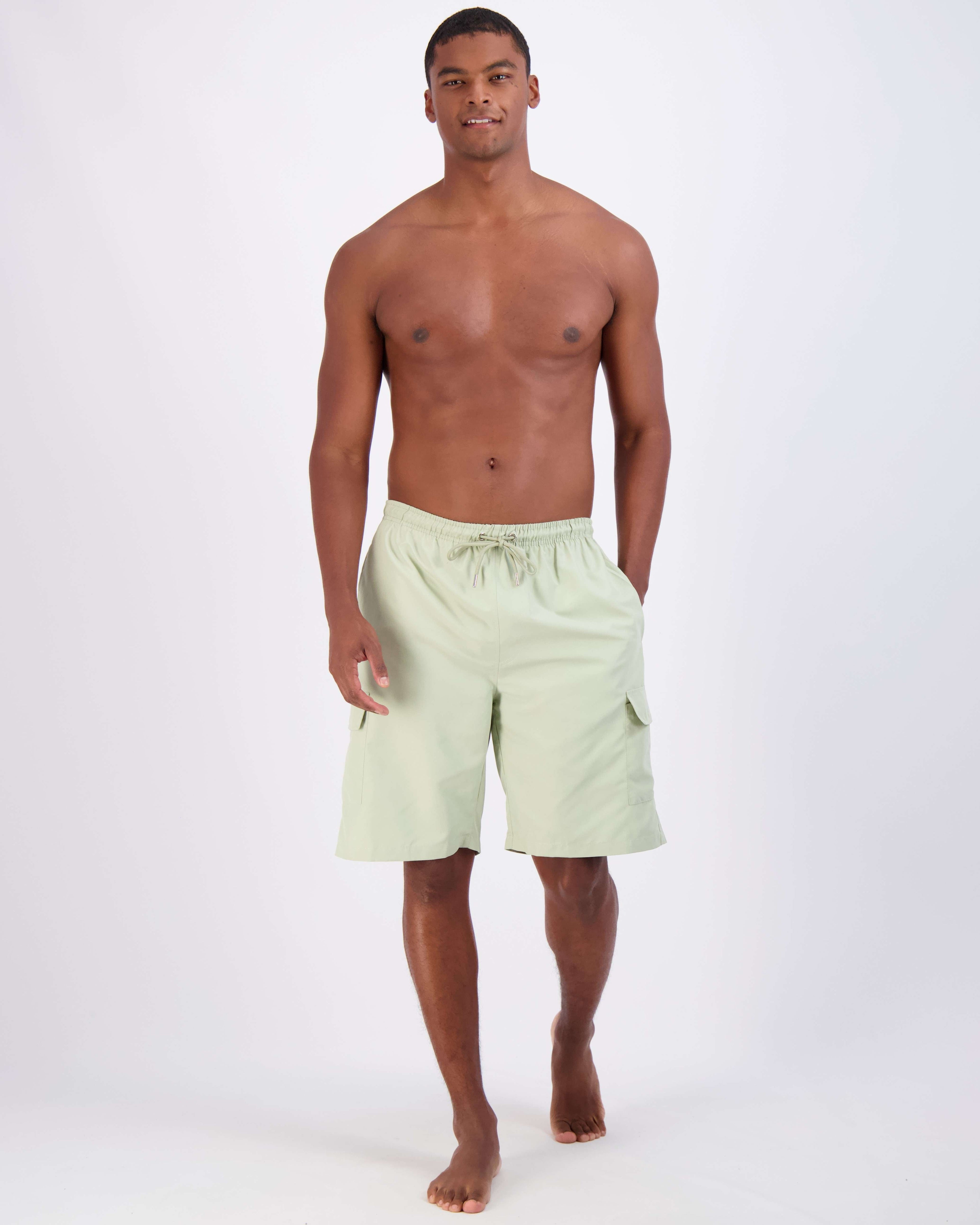 3 Pack: Men's Swim Trunks with Cargo Pockets (Available In Big & Tall)