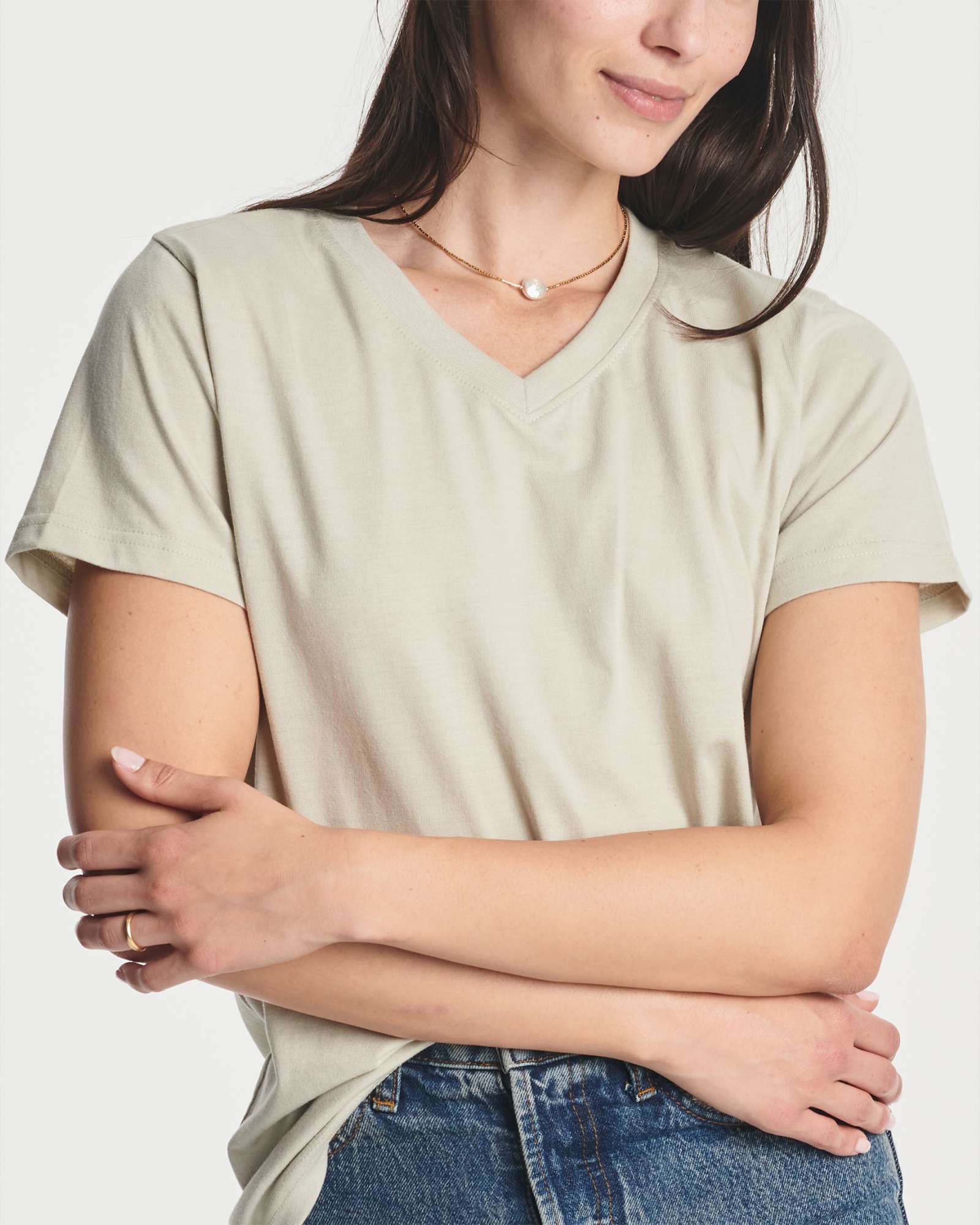 4 Pack: Women's Short-Sleeve V-Neck T-Shirt (Available in Plus Size)