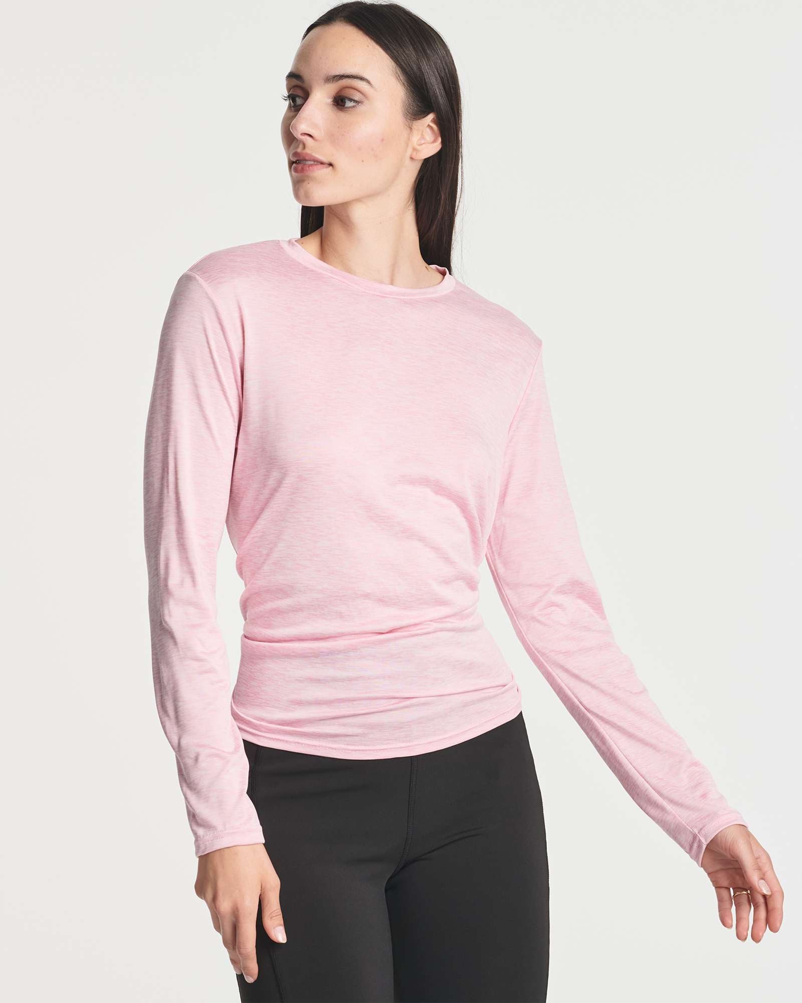 4 Pack: Women's Long-Sleeve Tie Back T-Shirt (Available in Plus Size)