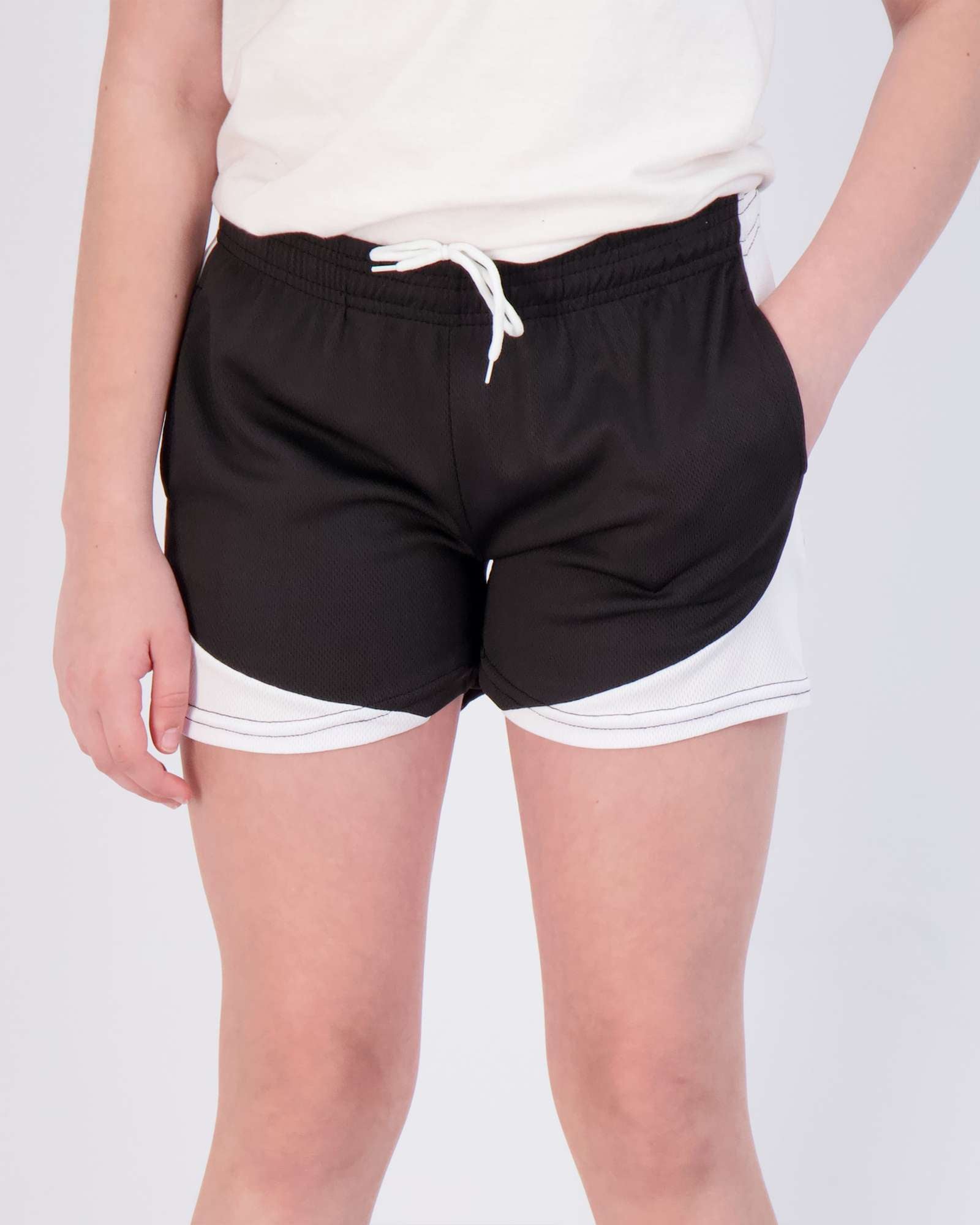 4 Pack: Girls' Mesh Athletic Performance Shorts