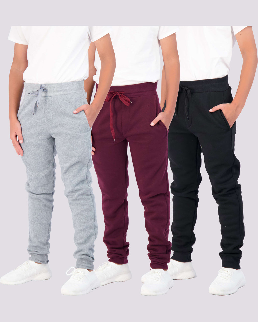 3 Pack: Boys Fleece Jogger Sweatpants