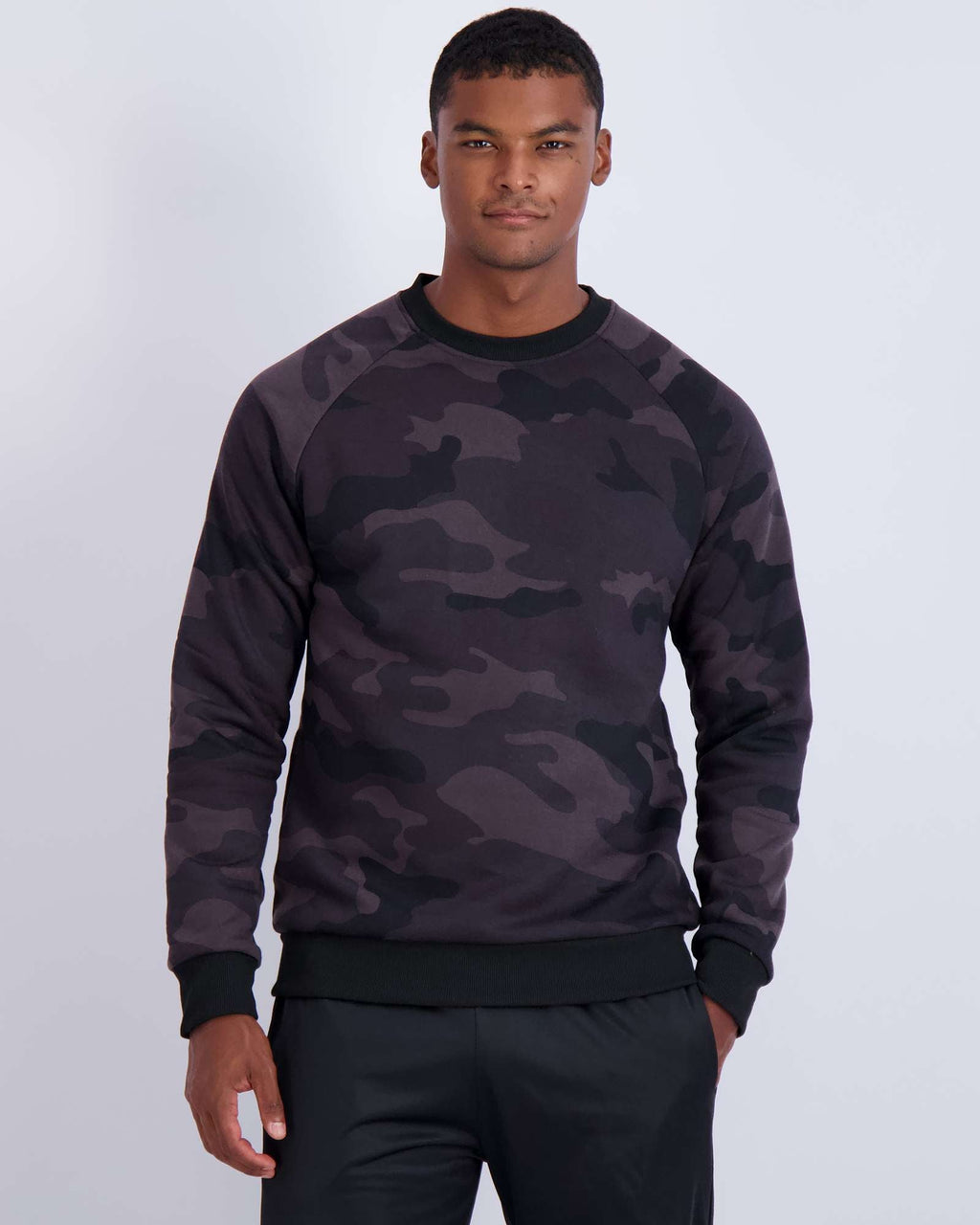 3 Pack: Mens Fleece Crewneck Pullover Sweatshirt