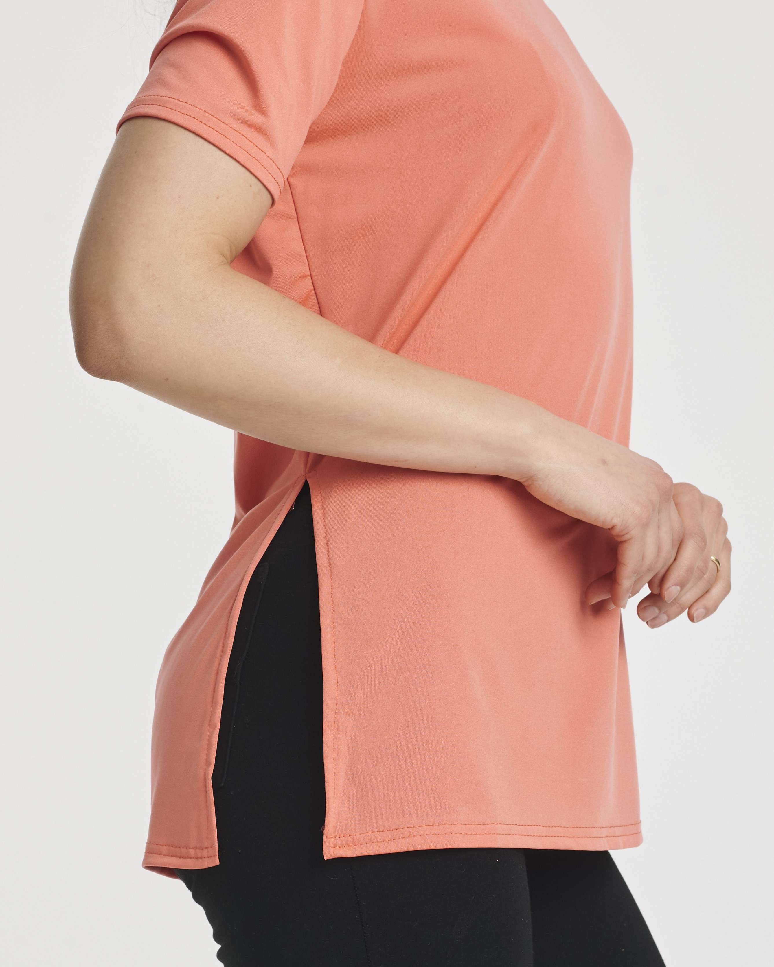 5 Pack: Women's Short Sleeve Crew Relaxed Yoga Top (Available in Plus Size)