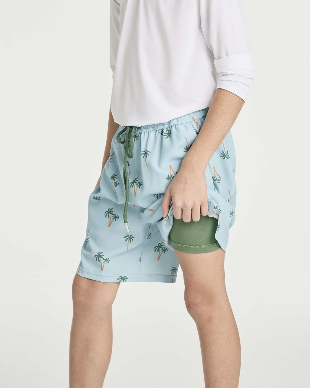 3 Pack: Boys' 2-in-1 Swim Trunks with Compression Liner