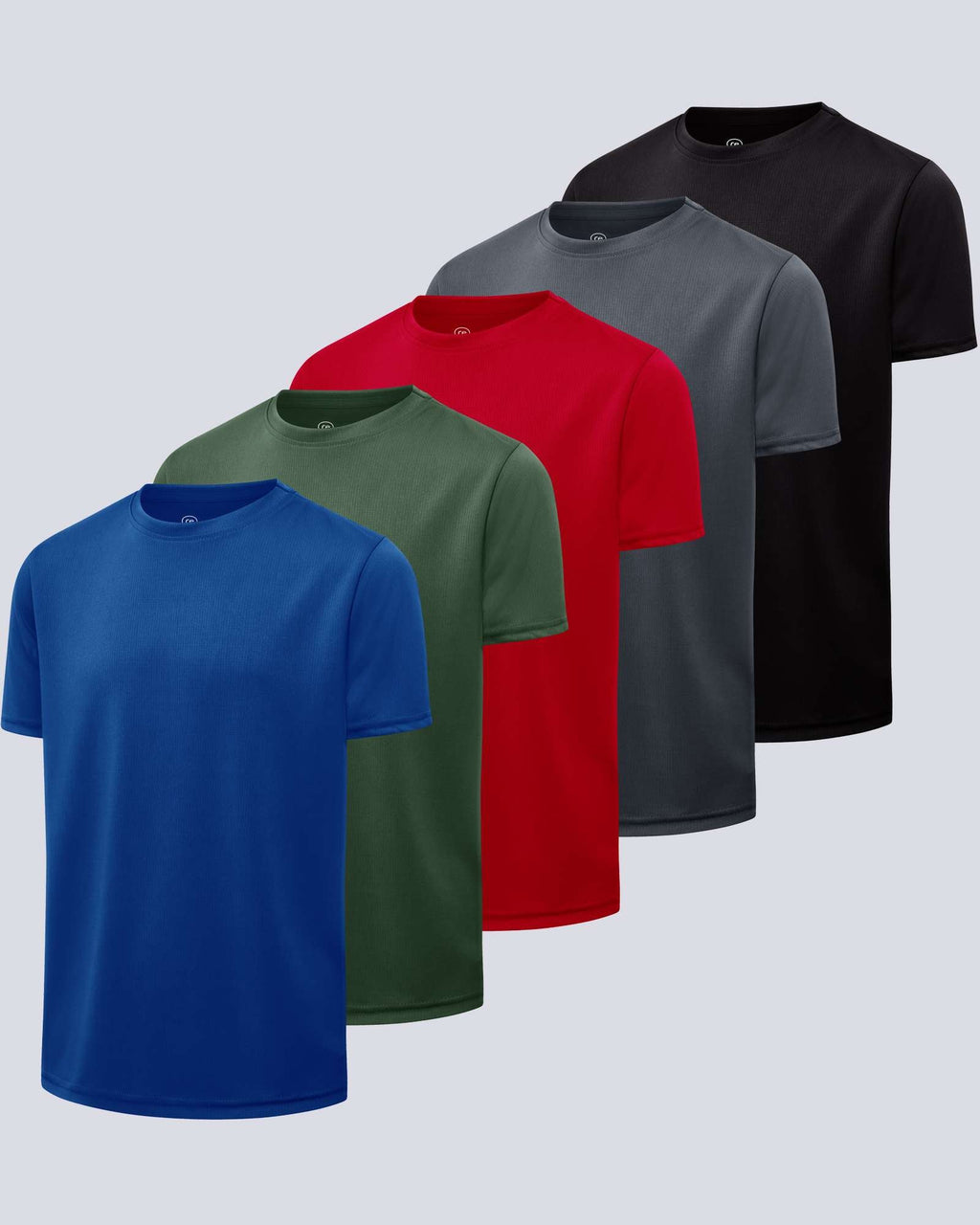 5 Pack: Boys Mesh Active Short-Sleeve T-Shirt